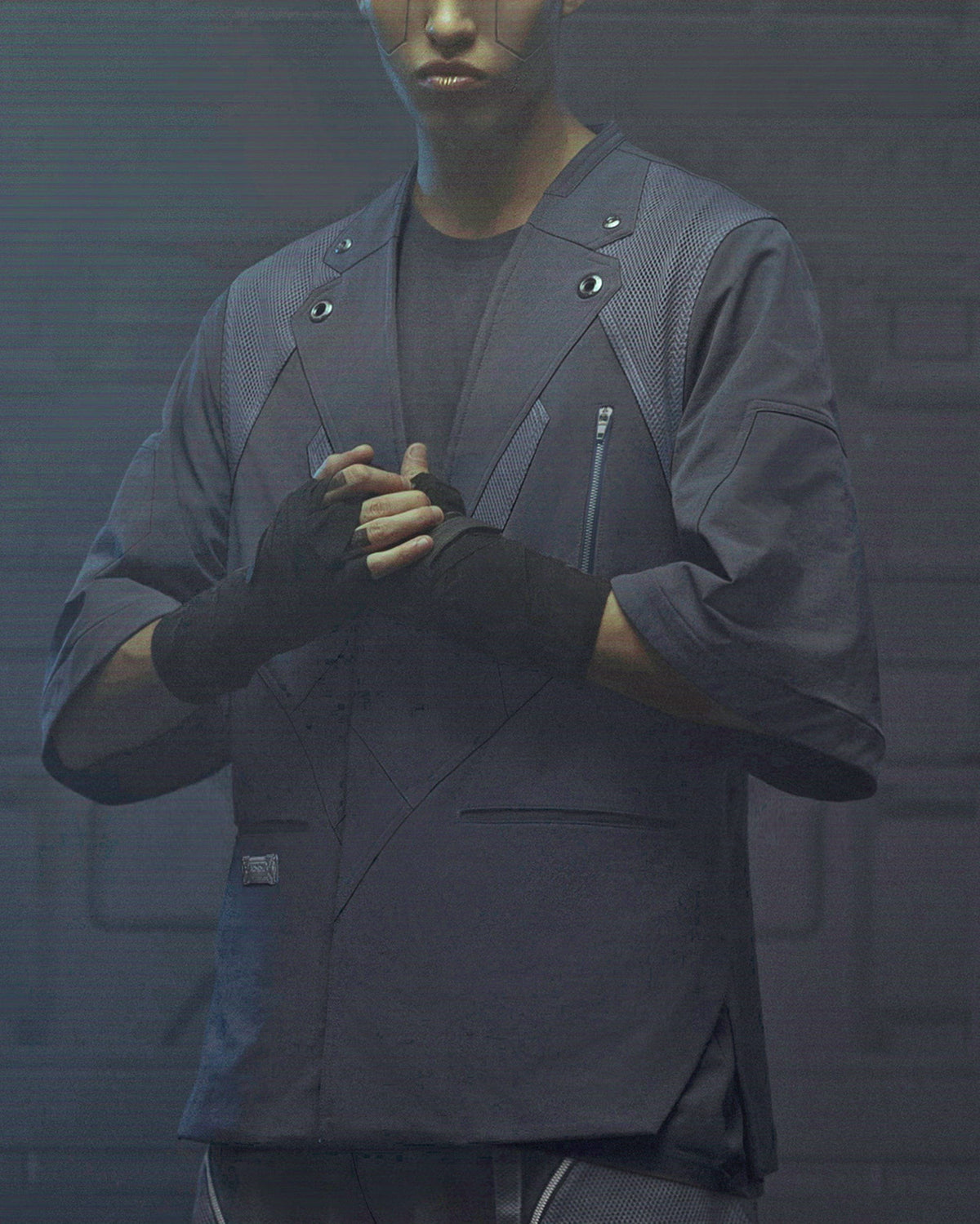 XIPHEVIL Bellator IV Mesh Metal Short-Sleeve Blazer Black – photo 13 of 18