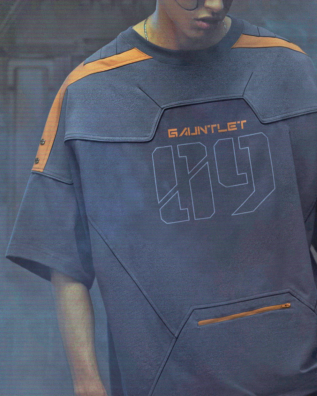 XIPHEVIL Modern Deconstructed Rivet Jersey Dark Orange – photo 12 of 18