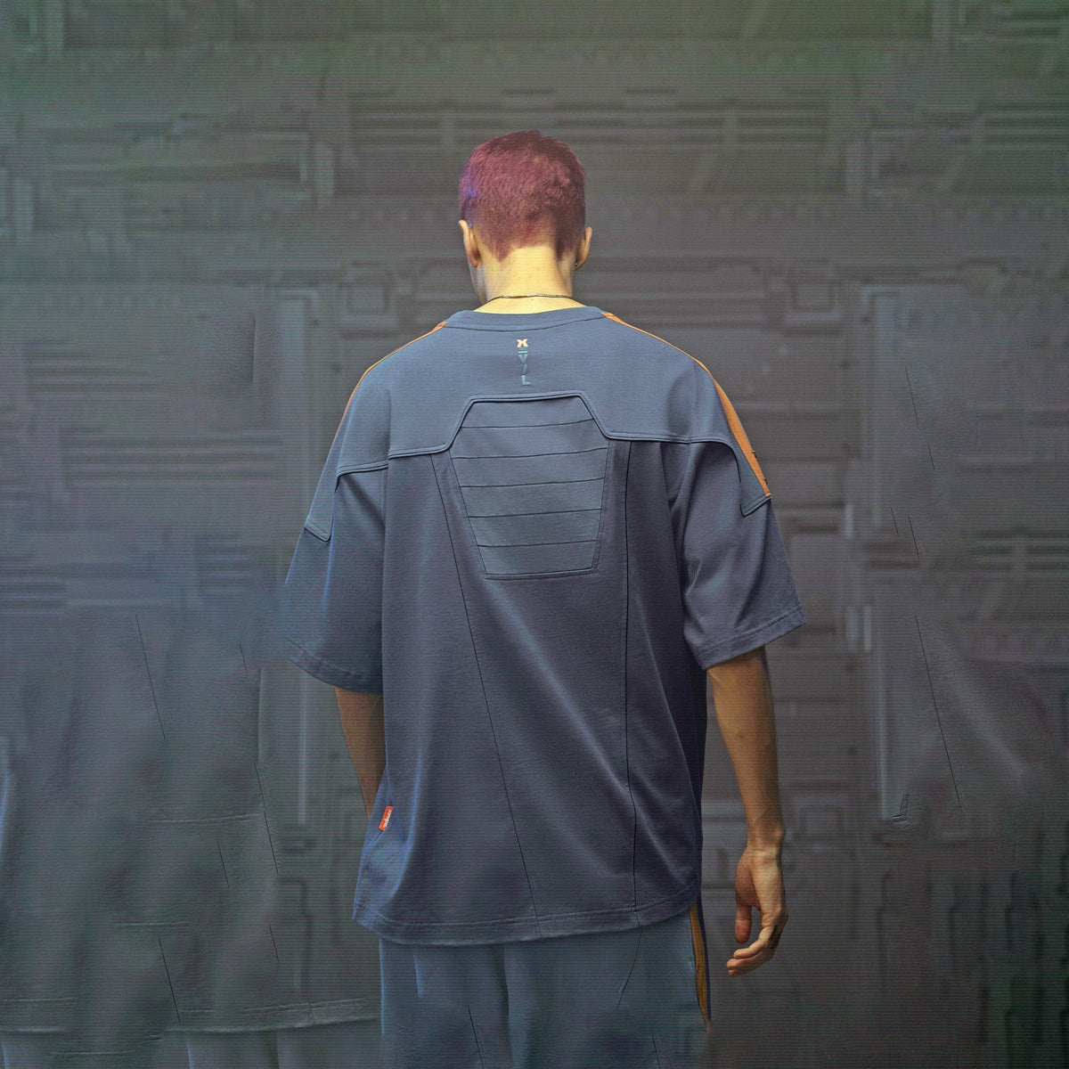 XIPHEVIL Modern Deconstructed Rivet Jersey Dark Orange – photo 2 of 18
