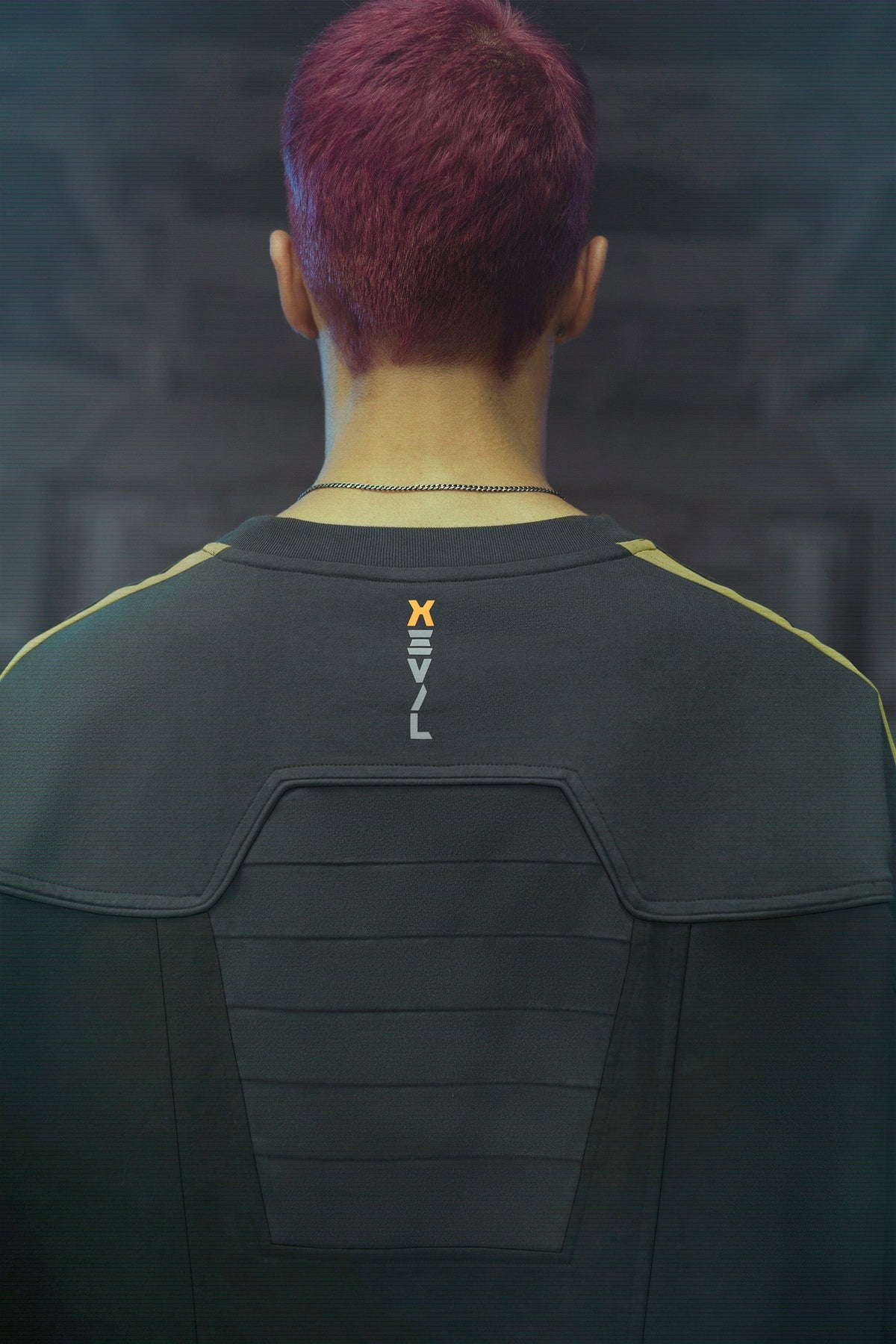 XIPHEVIL Modern Deconstructed Rivet Jersey Yellow – photo 8 of 15