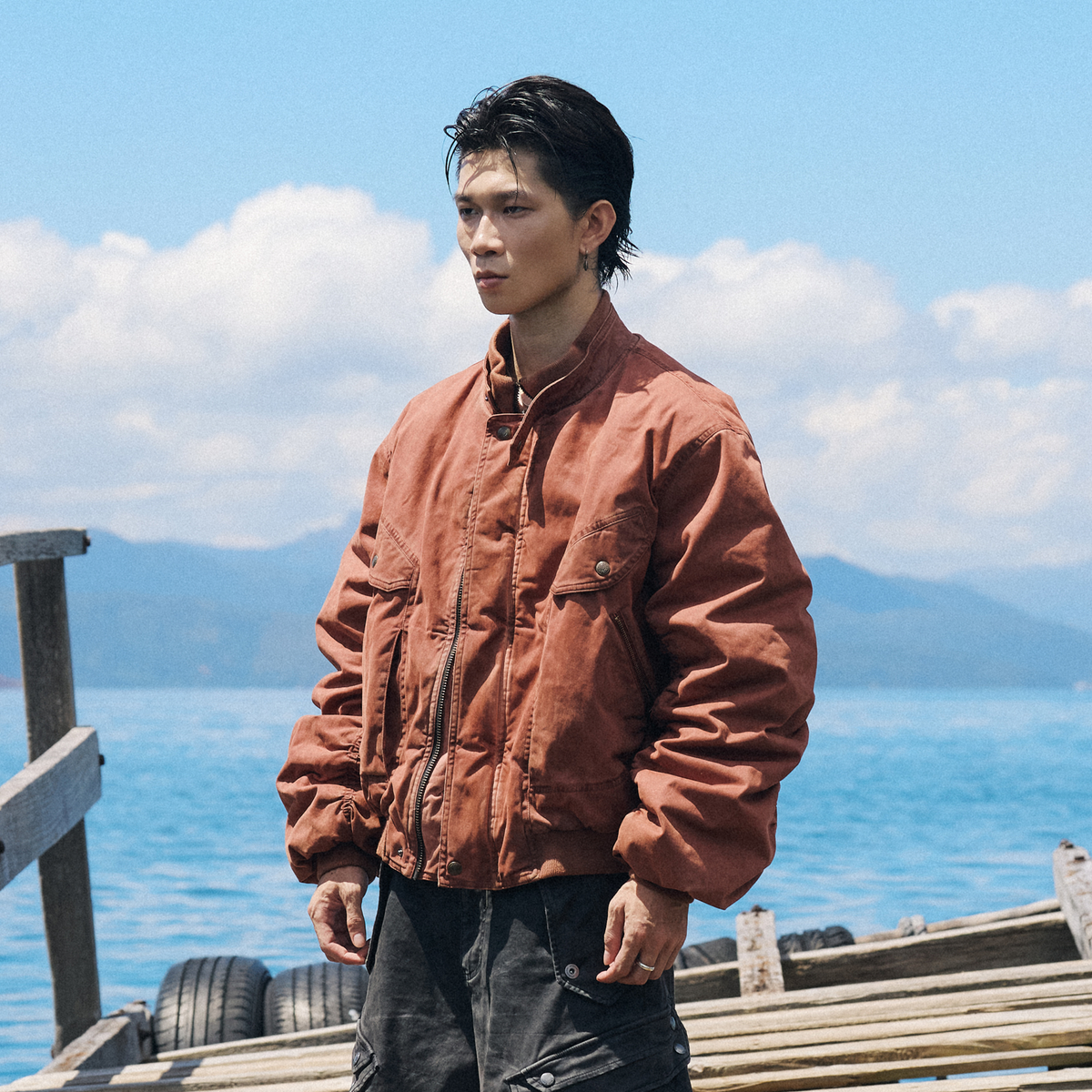 AVINMADE Washed Retro Bomber Jacket – photo 3 of 13