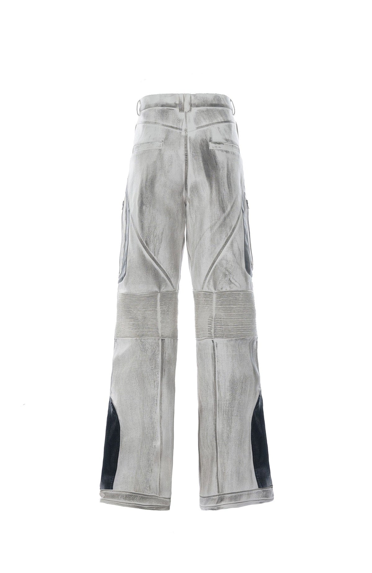 MOGONGSHE Distressed Techwear PU Moto Pants – photo 16 of 23