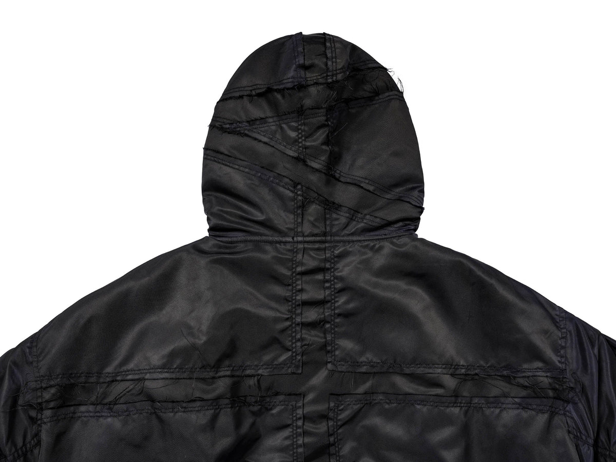 UNDERWATER Distressed Bondage MA-1 Jacket Black – photo 7 of 12