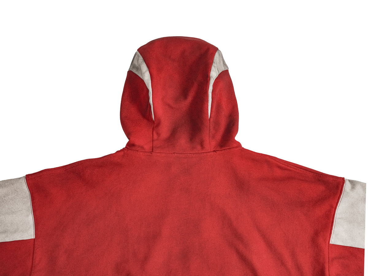 UNDERWATER Skeleton Distressed Contrast Panel Hooded Jacket – photo 12 of 13
