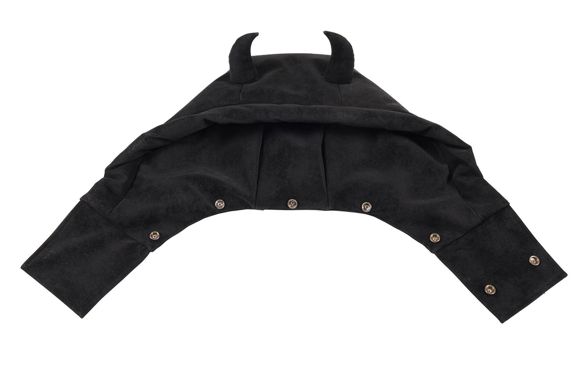 UNDERWATER Demon Horned Detachable Hood Down Vest – photo 14 of 14
