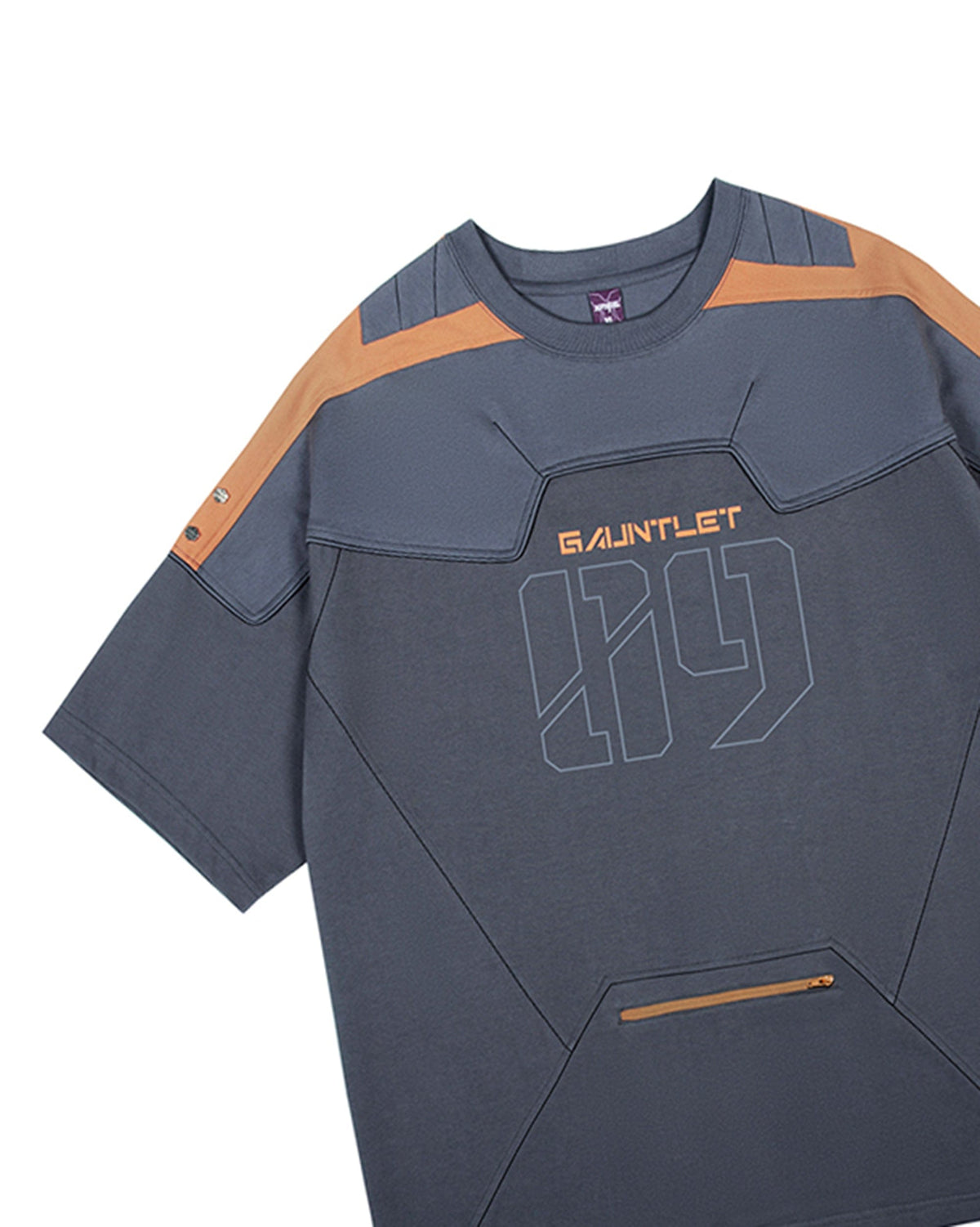 XIPHEVIL Modern Deconstructed Rivet Jersey Dark Orange – photo 16 of 18