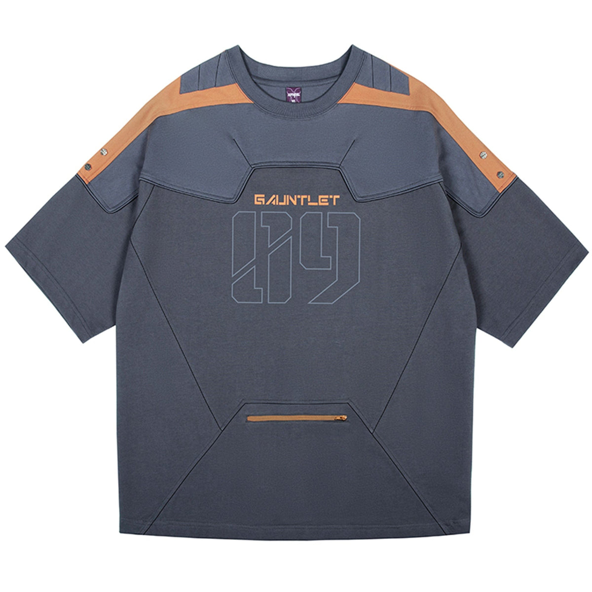 XIPHEVIL Modern Deconstructed Rivet Jersey Dark Orange – photo 18 of 18