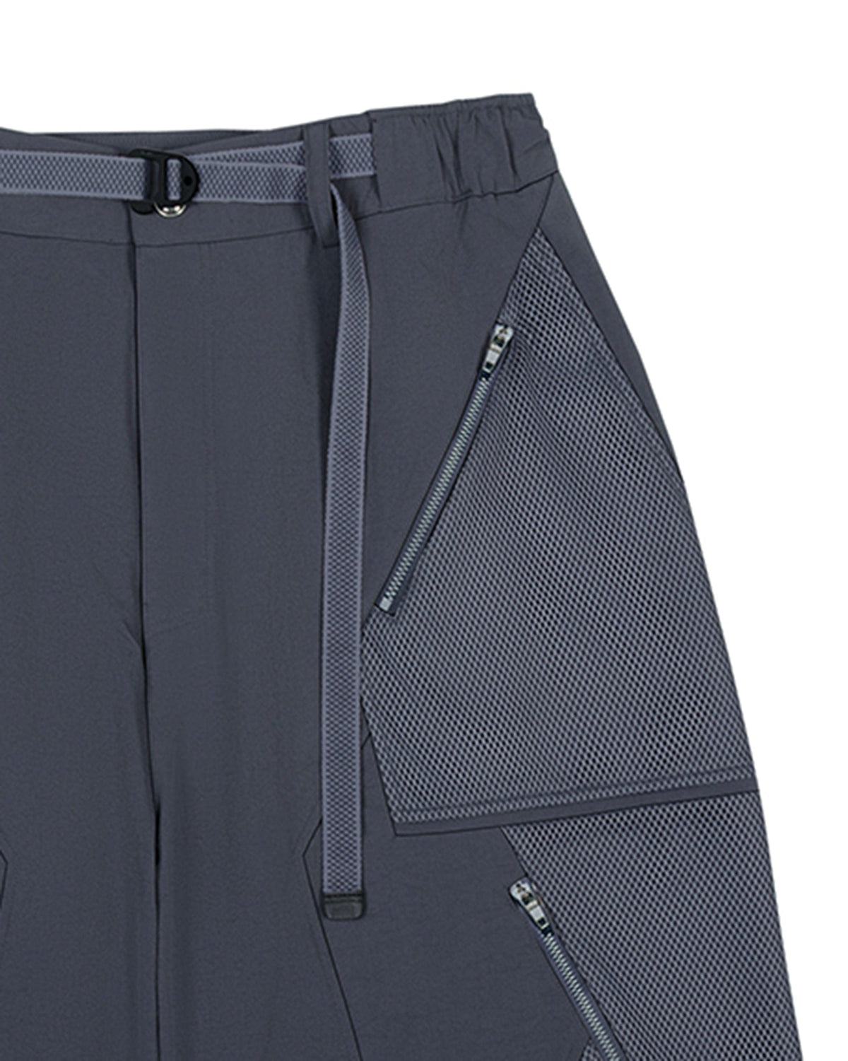 XIPHEVIL Bellator Deconstructed Multi-Zipper Shorts Dark Grey – photo 10 of 12