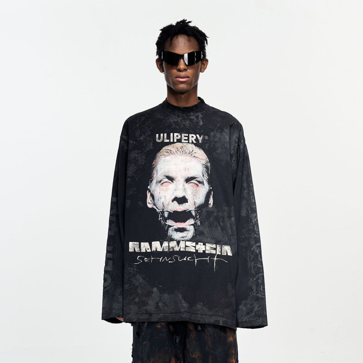 ULIPERY Rammstein Silent Scream Long Sleeve Tee