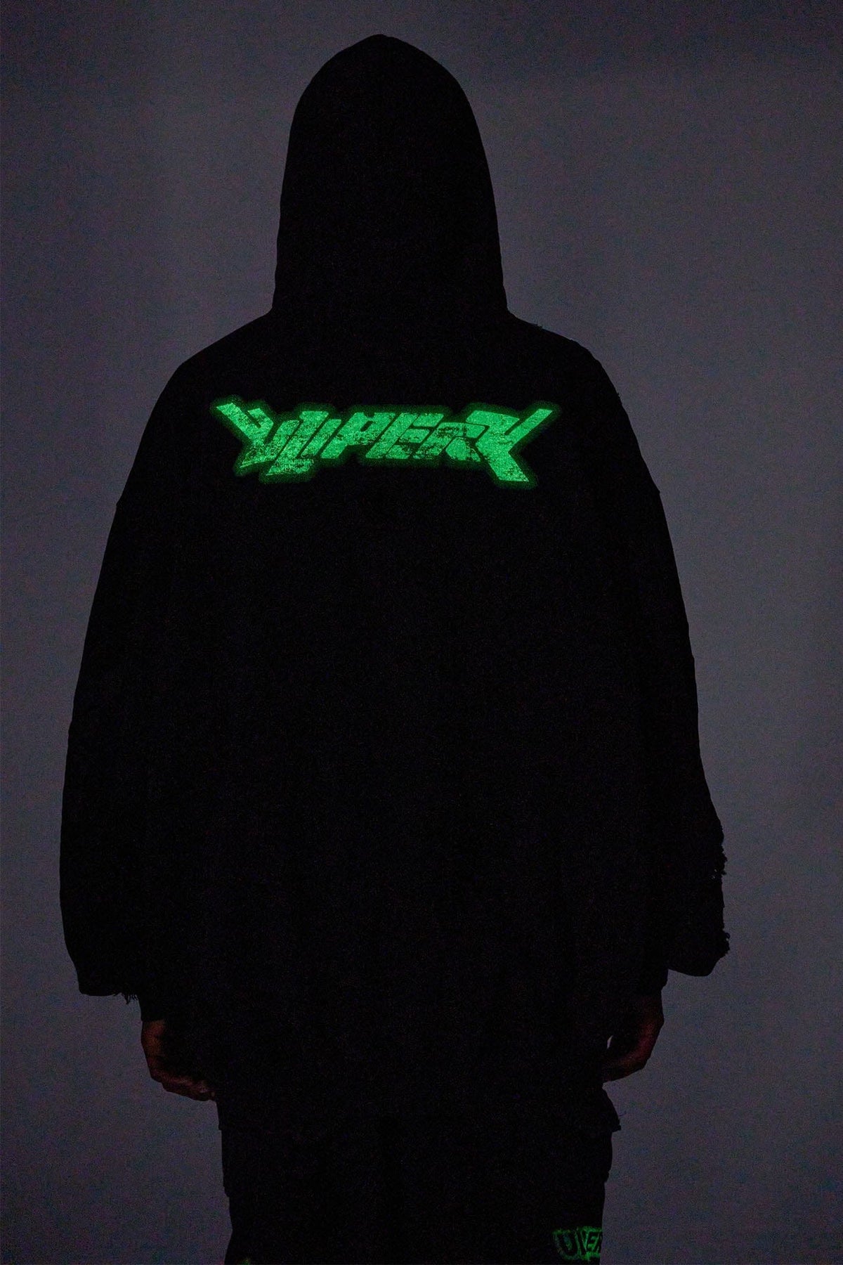 ULIPERY Distressed Glow Crinkled Hoodie – photo 8 of 20