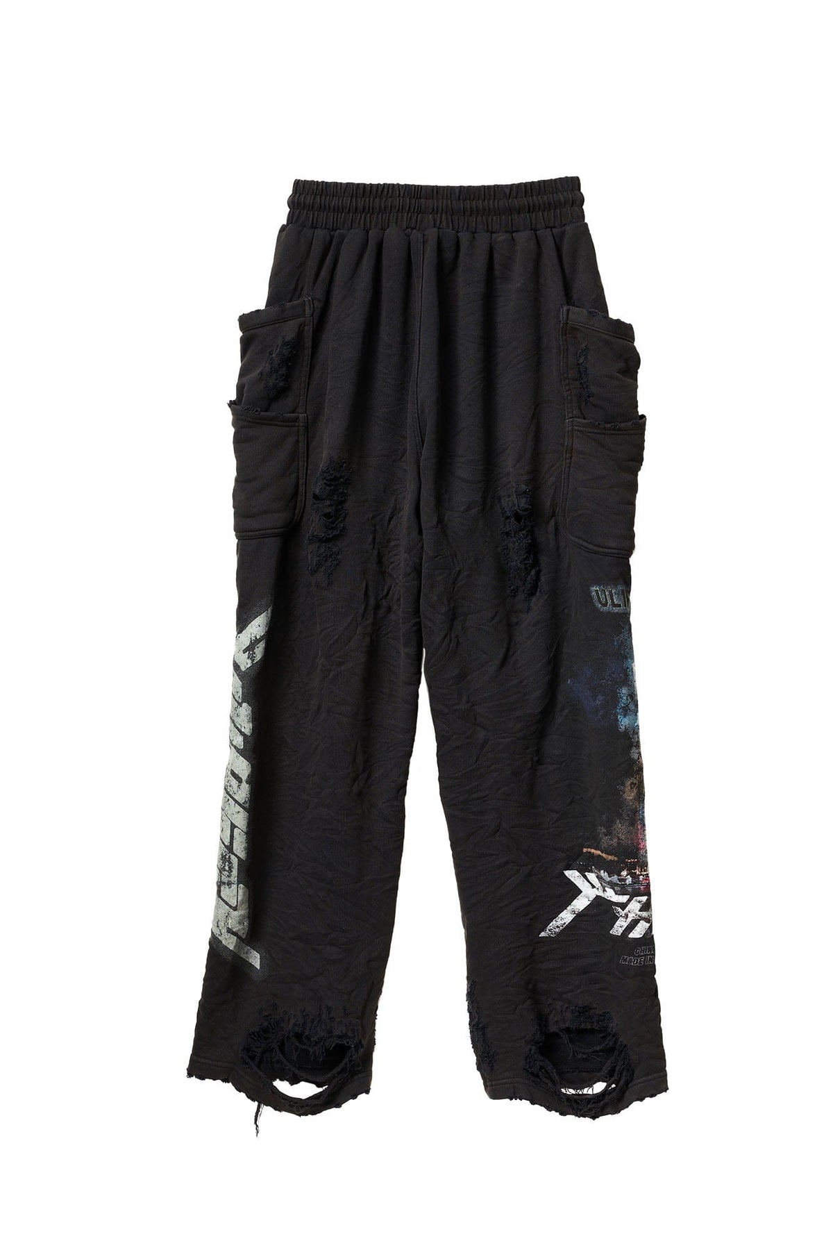 ULIPERY Distressed Glow Crinkled Sweatpants – photo 12 of 19
