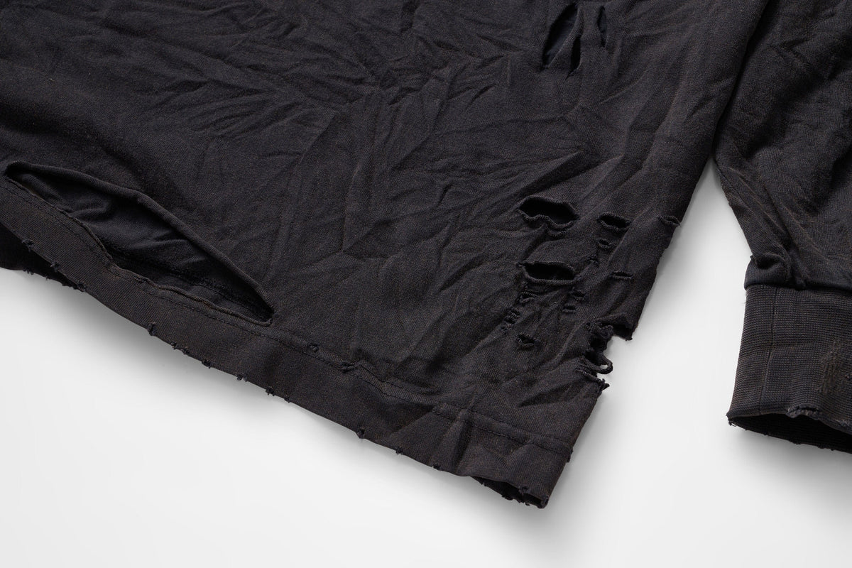 ULIPERY Distressed Glow Crinkled Long Sleeve Tee – photo 18 of 21