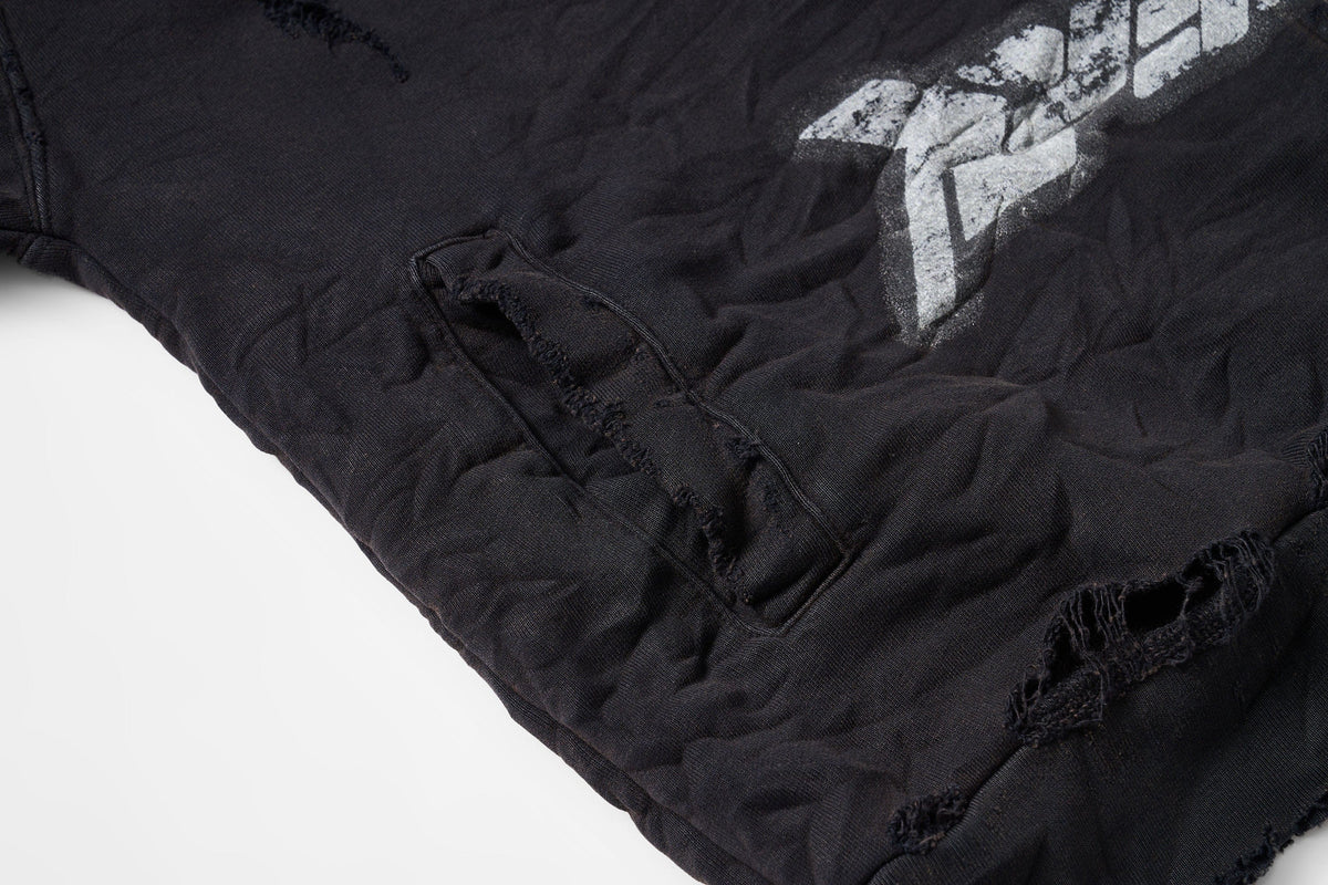ULIPERY Distressed Glow Face-Cover Hooded Jacket – photo 17 of 24