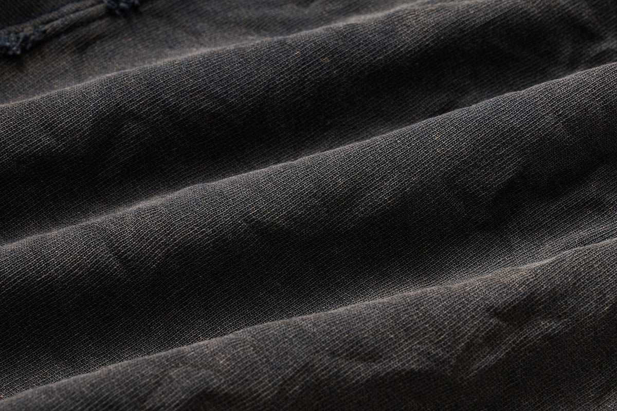 ULIPERY Dirty Fit Distressed Crinkled Hoodie Black – photo 16 of 17