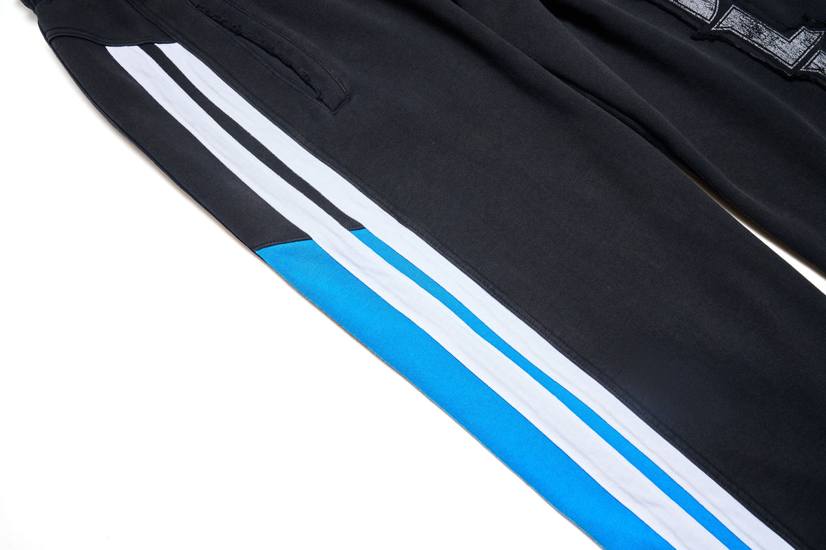 ULIPERY Asymmetric Striped LOGO Sweatpants – photo 9 of 9