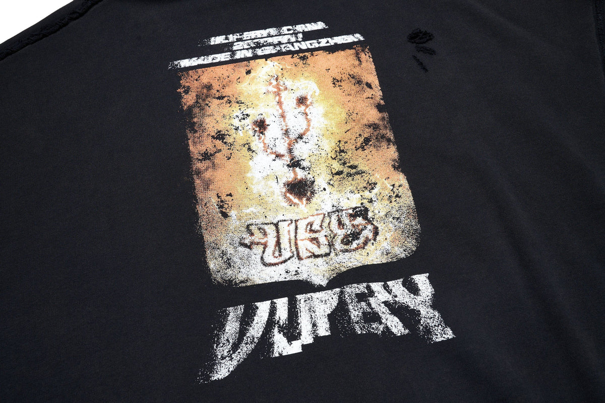 ULIPERY Distressed USB Graphic Hoodie – photo 12 of 12