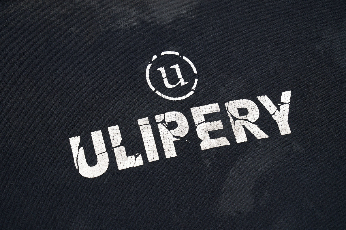 ULIPERY LOGO Mud-Wash Frayed Hoodie – photo 13 of 14