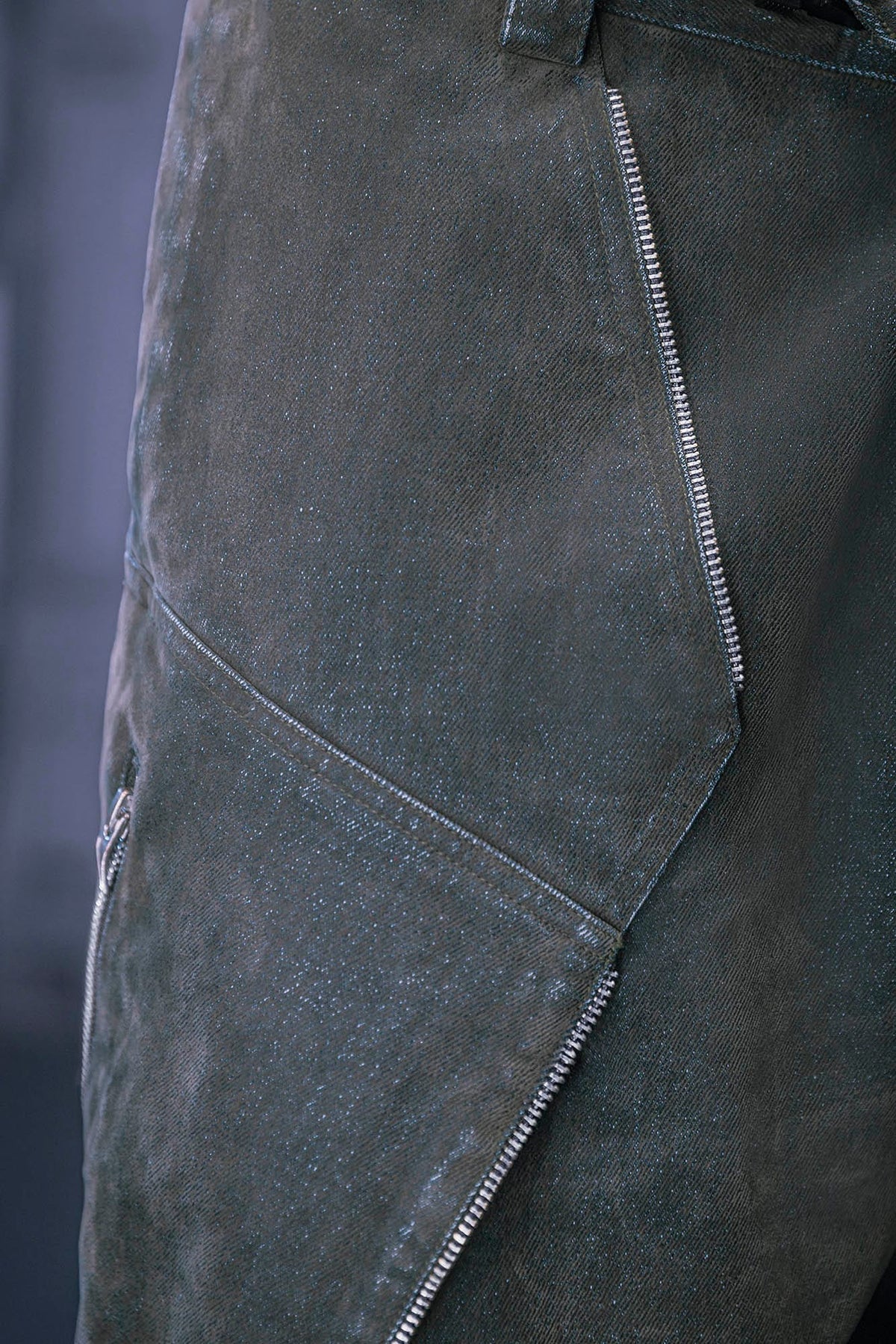 XIPHEVIL Layered Paneled Robotic Wide-Leg Pants – photo 11 of 14