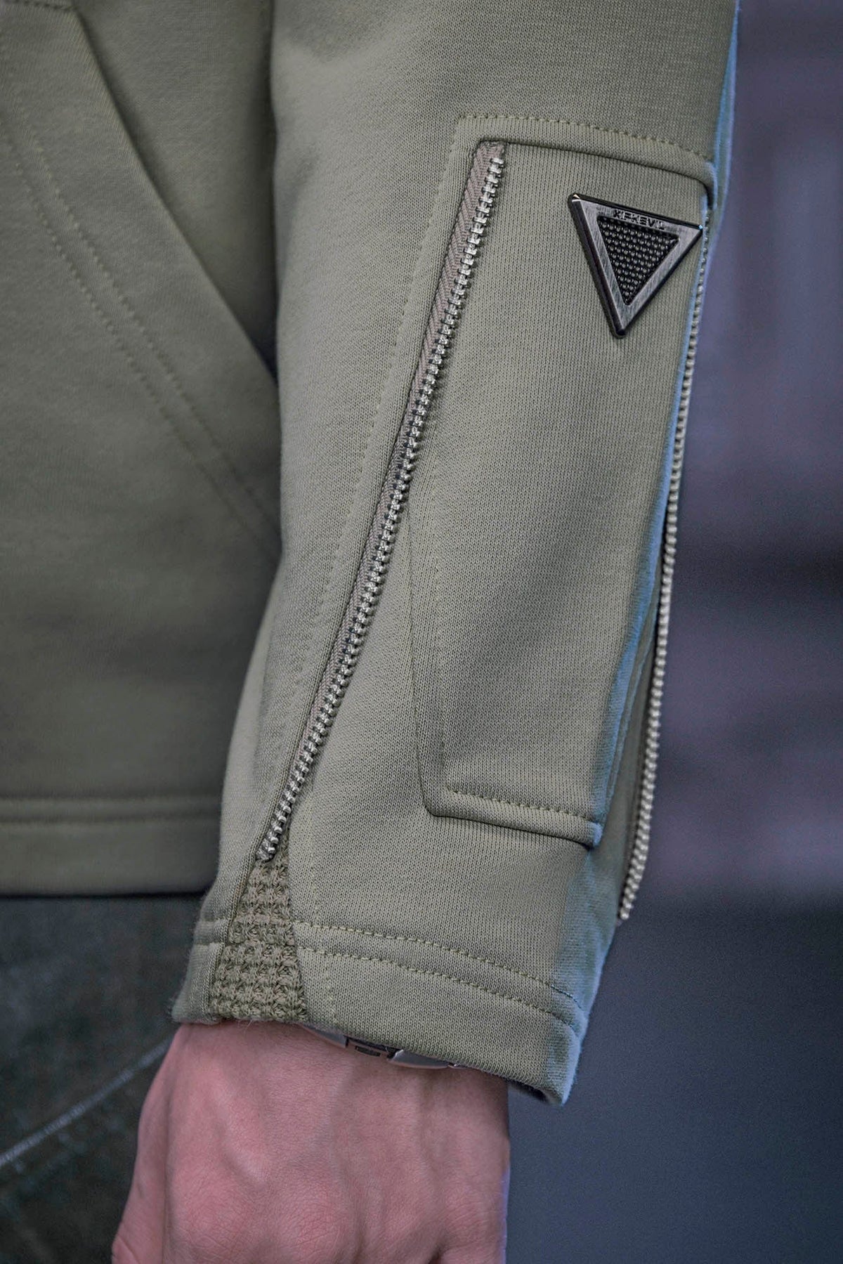 XIPHEVIL Mesh Paneled Tactical Turtleneck Sweatshirt Green – photo 10 of 13