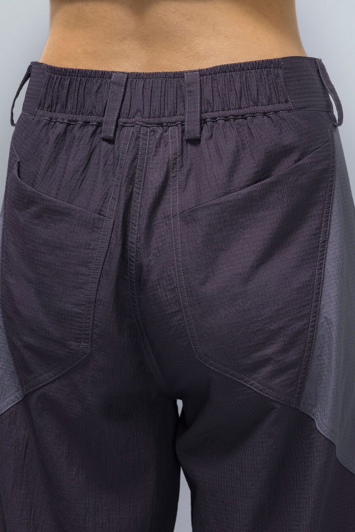 XIPHEVIL Deconstructed Contrast Panel Utility Curved Pants – photo 22 of 23