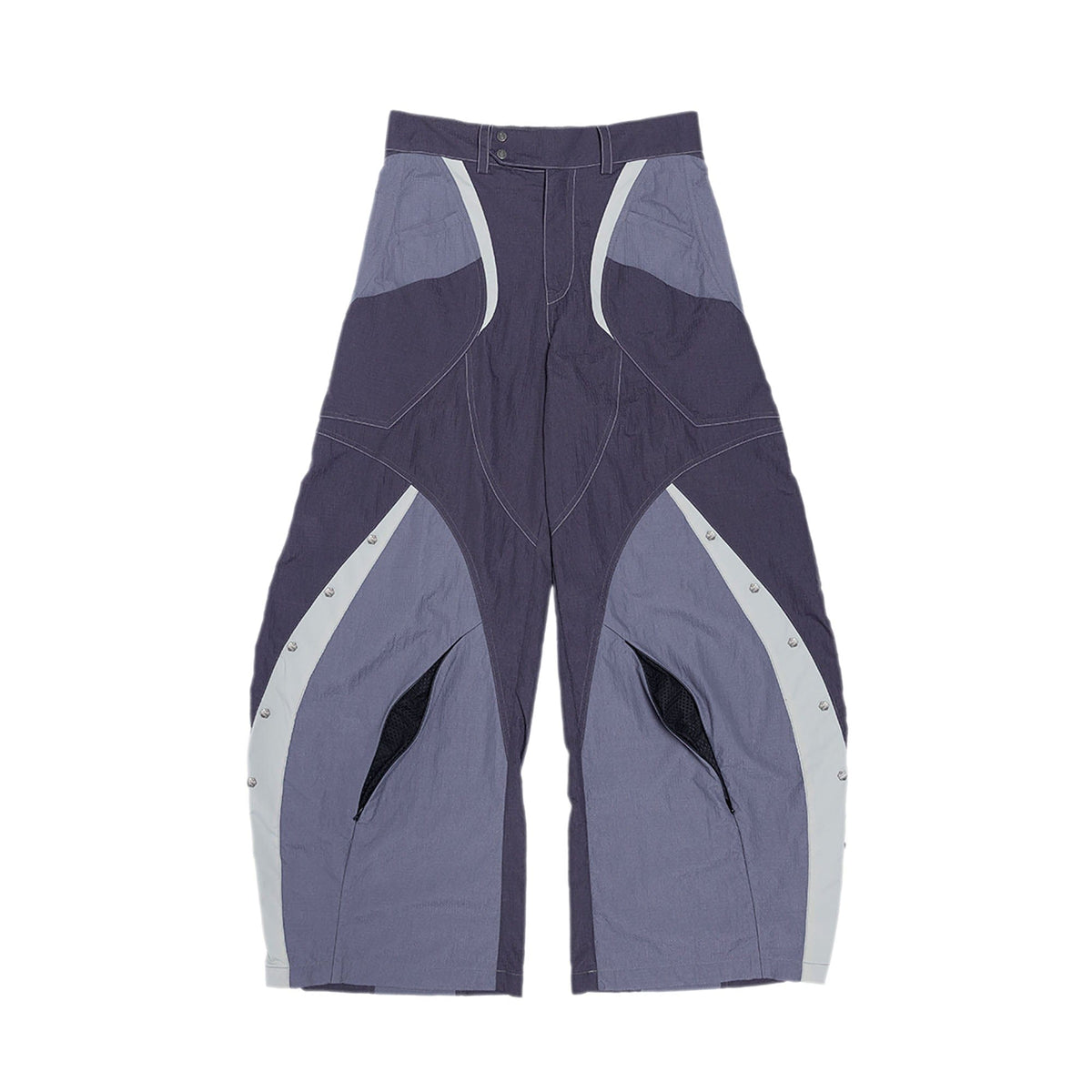 XIPHEVIL Deconstructed Contrast Panel Utility Curved Pants – photo 23 of 23