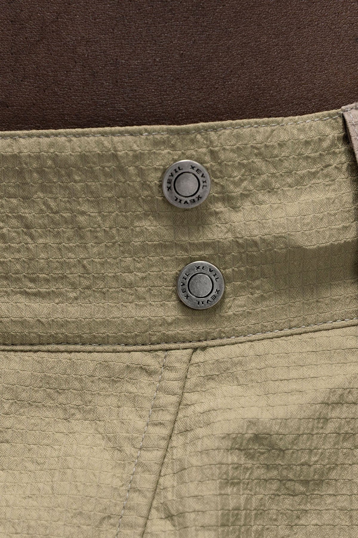 XIPHEVIL Snake Skin Contrast Panel Multi-Pocket Shorts – photo 18 of 22