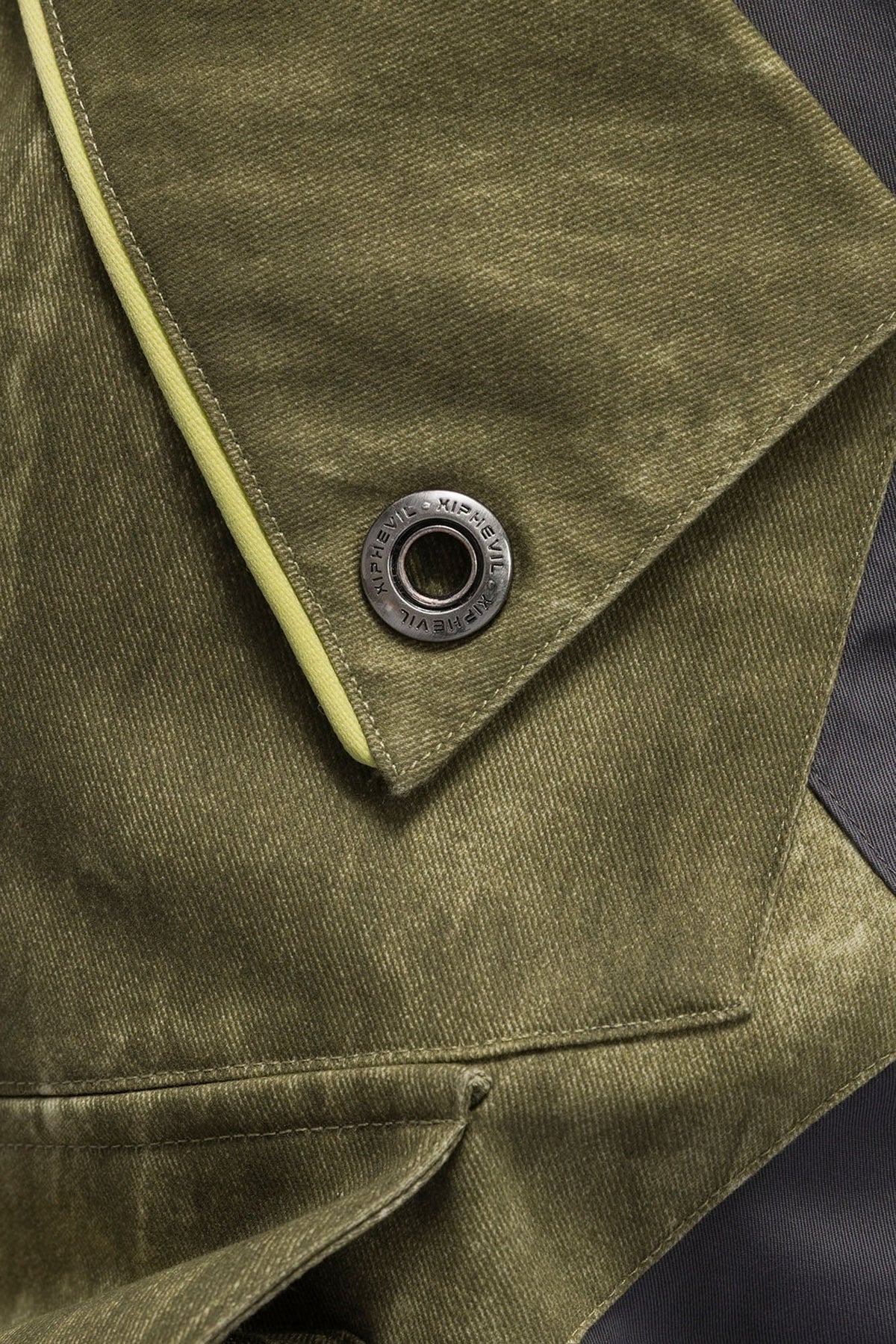 XIPHEVIL Washed Contrast Panel Pocket Utility Shorts Green – photo 10 of 11