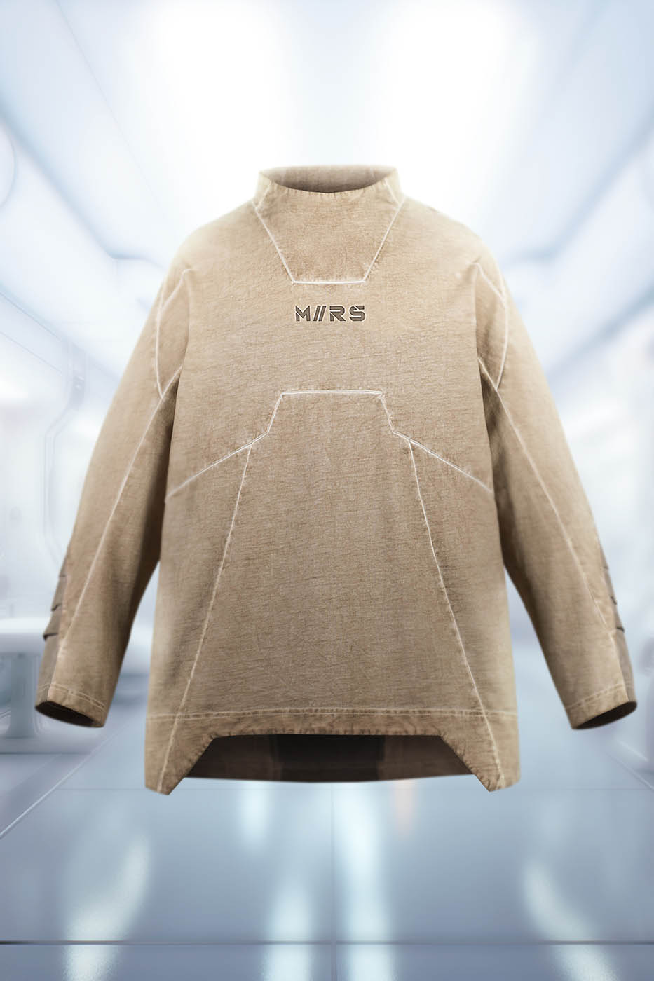 XIPHEVIL Futuristic-Distressed Paneled L/S Tee – photo 16 of 24
