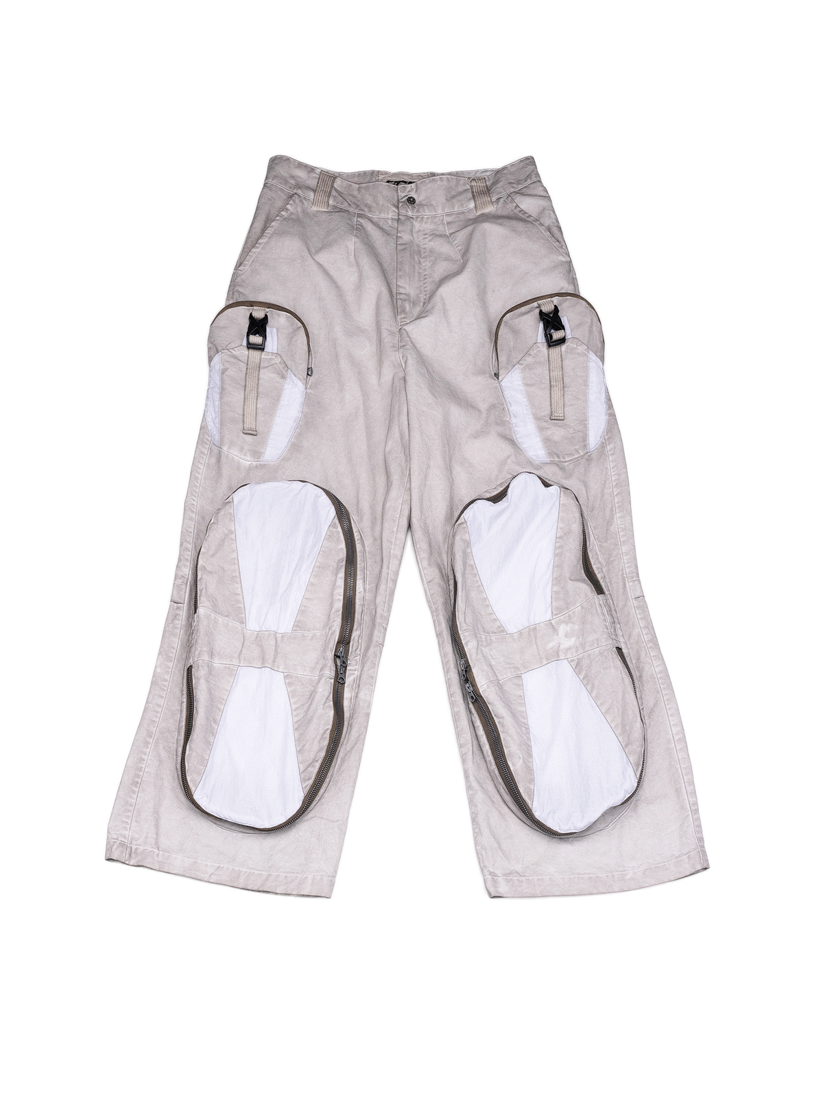 STEAM Multi-Pocket Spliced Parachute Cargo Pants – photo 20 of 25