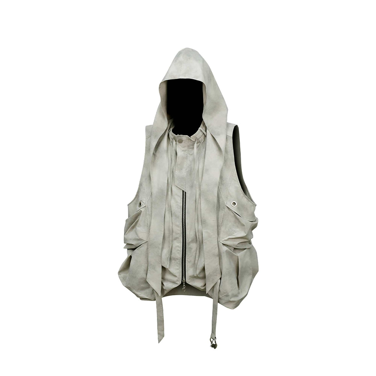 RELABEL Detachable Hood Big-Pocket Vest