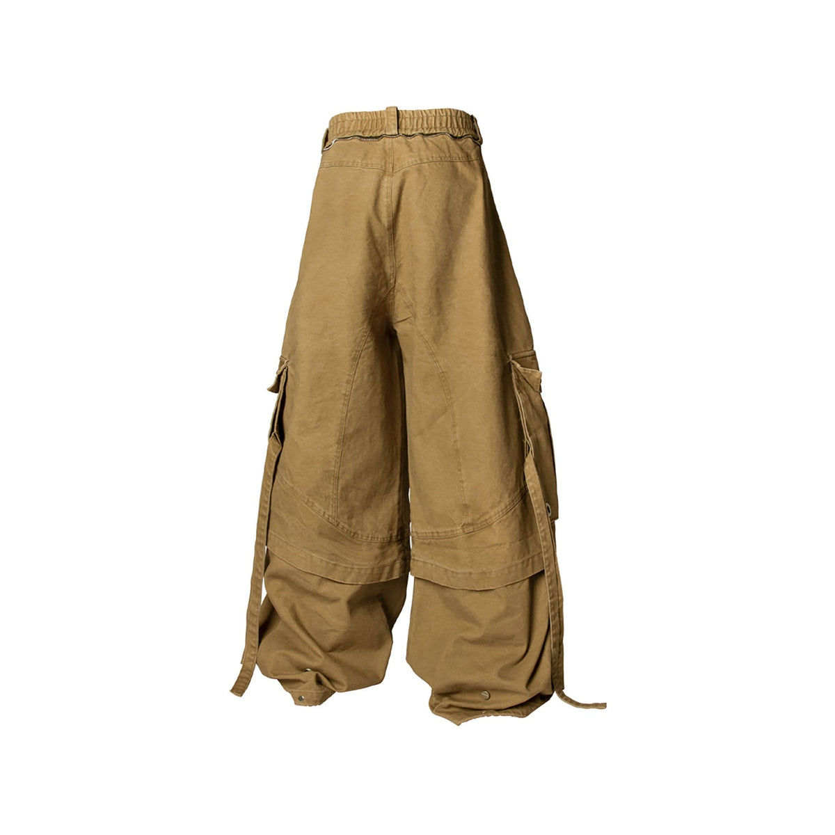 RELABEL Multi-Pocket Detachable Scarf Distressed Cargo Brown – photo 2 of 6