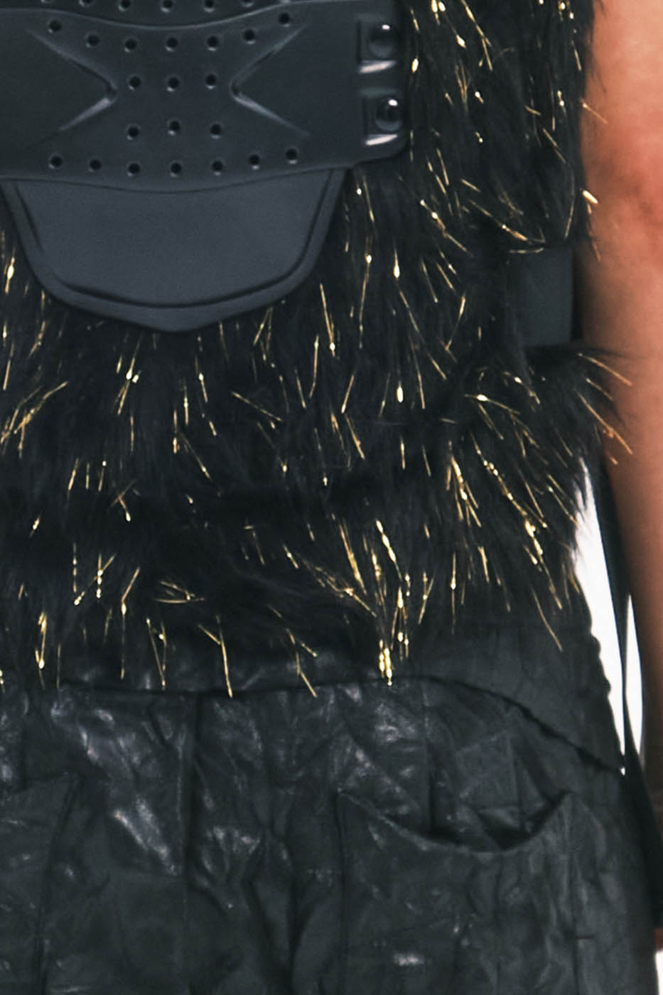 EMBRYO Cyber Faux Fur Warrior Vest – photo 12 of 13