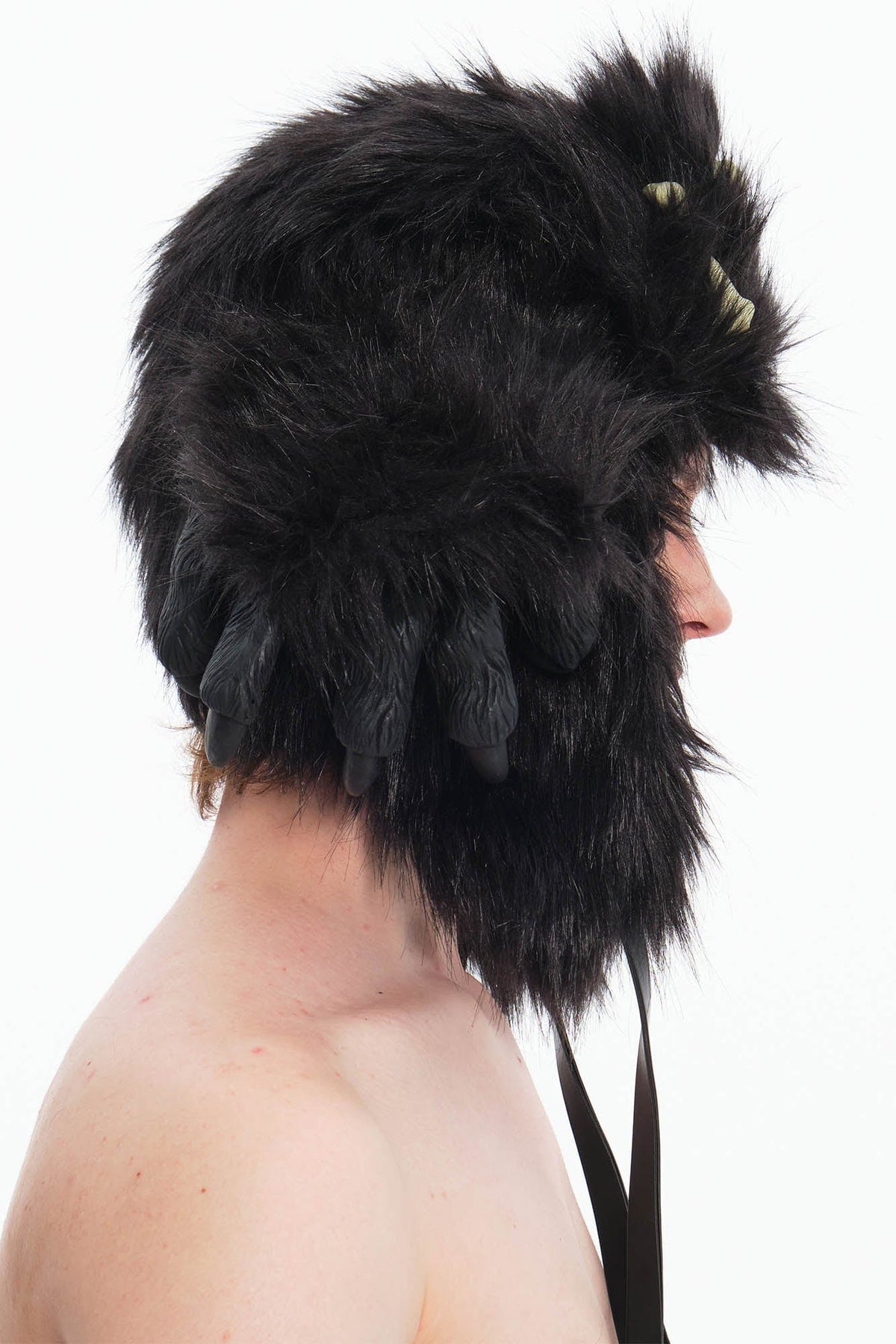 EMBRYO Fuzzy Bone Claw Faux Fur Hat – photo 7 of 8