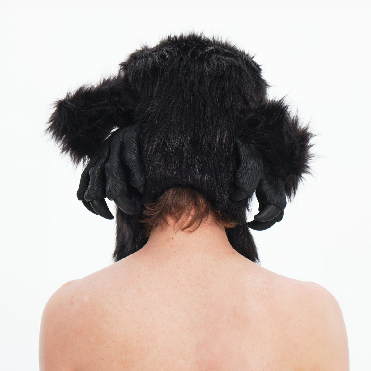 EMBRYO Fuzzy Bone Claw Faux Fur Hat – photo 4 of 8