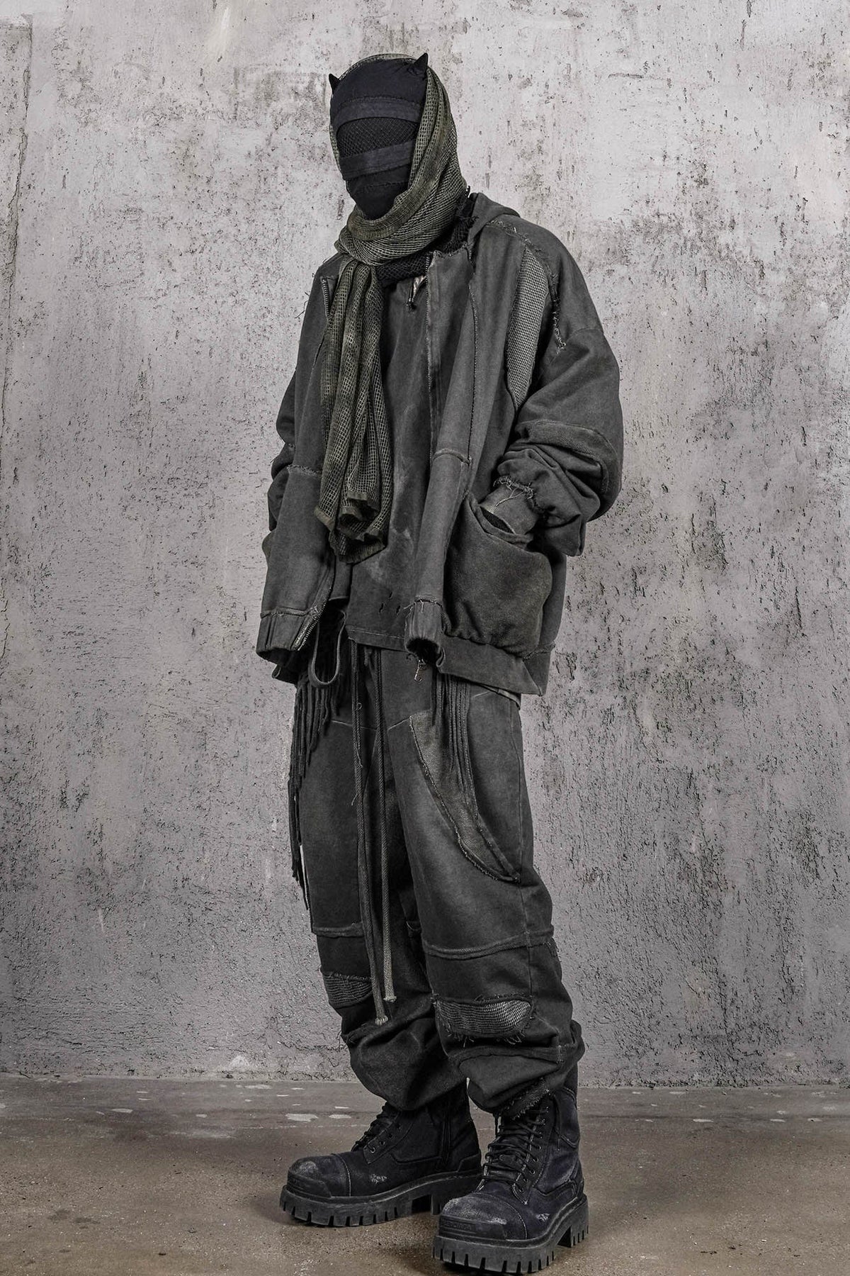 UNDERWATER Distressed Demon Clad Deconstructed Pants – photo 4 of 12