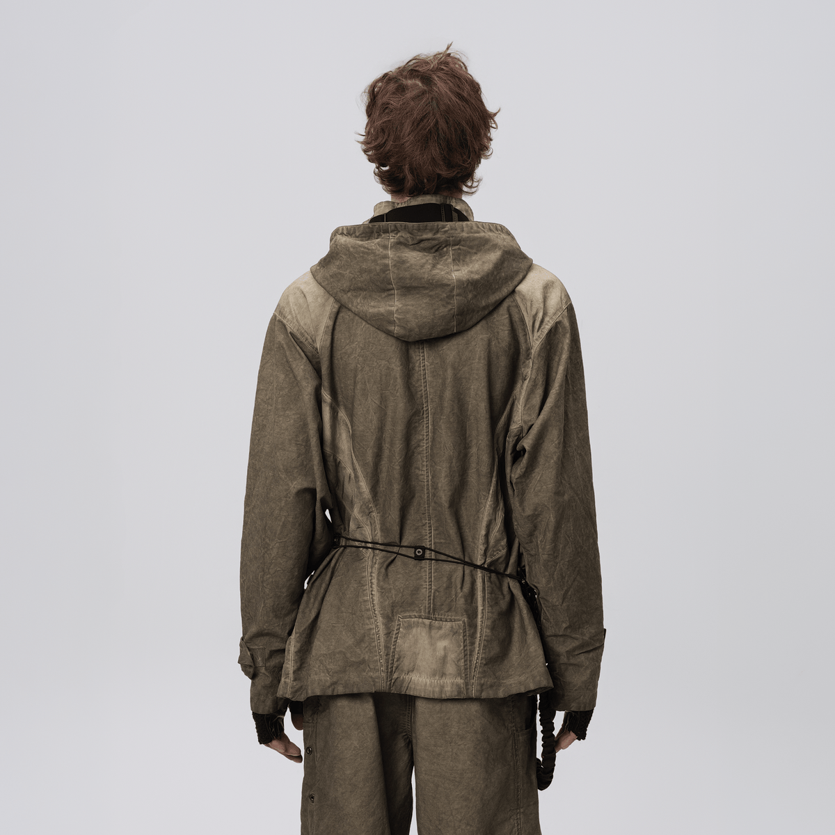 STEAM Distressed Paneled Hooded Jacket – photo 4 of 27