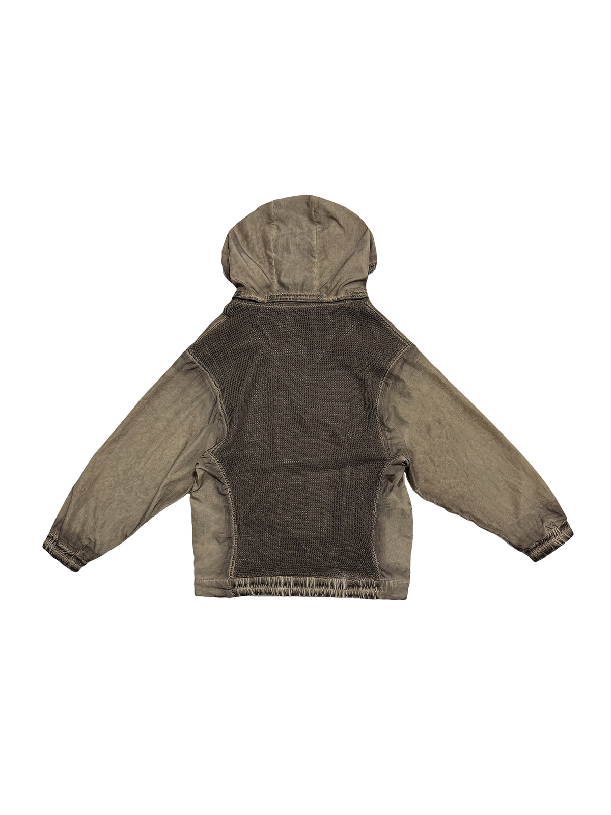 STEAM Distressed Zip-Up Detachable Hooded Jacket