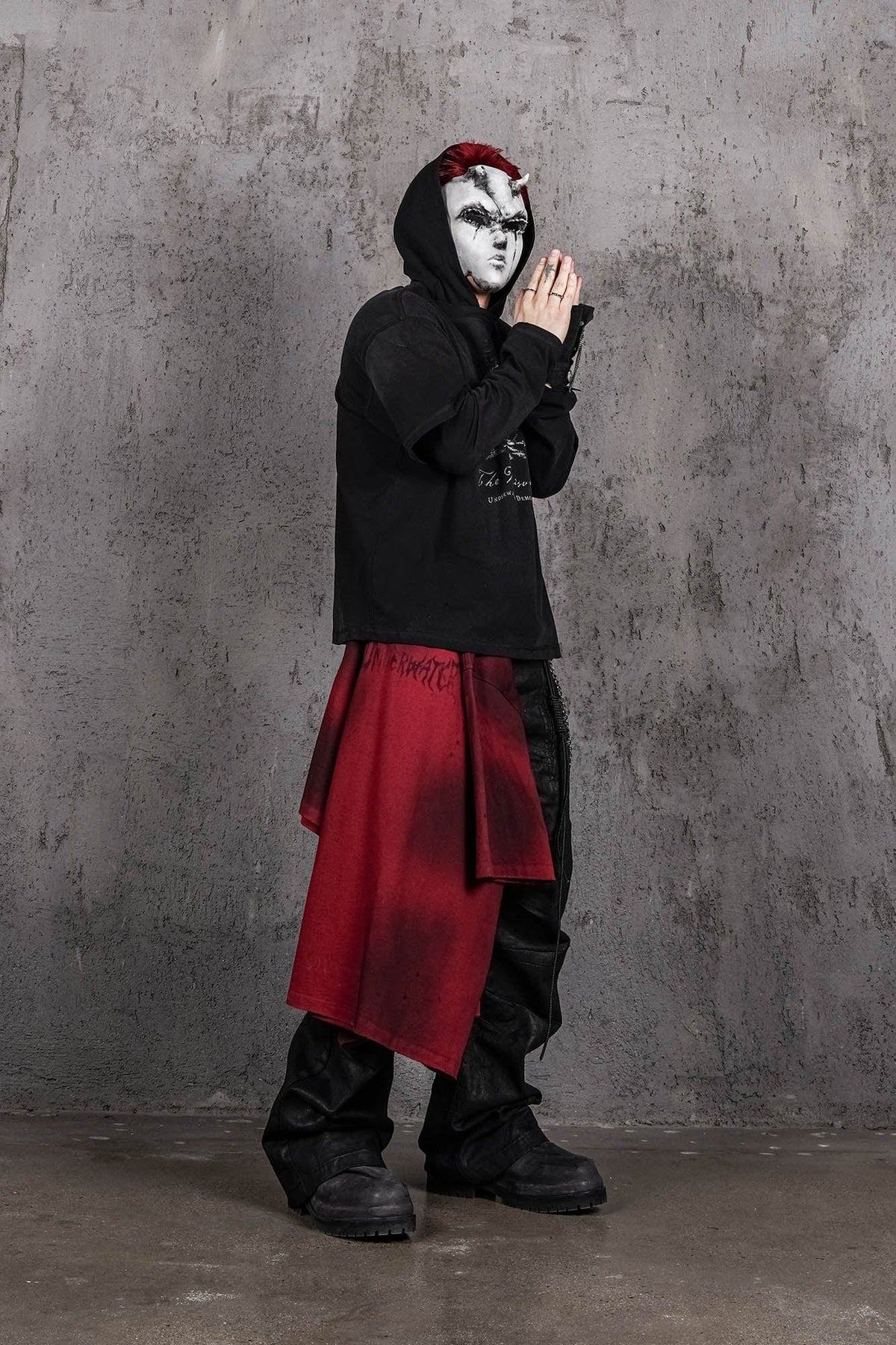 UNDERWATER The Prisoner Distressed Layered Hoodie – photo 6 of 12