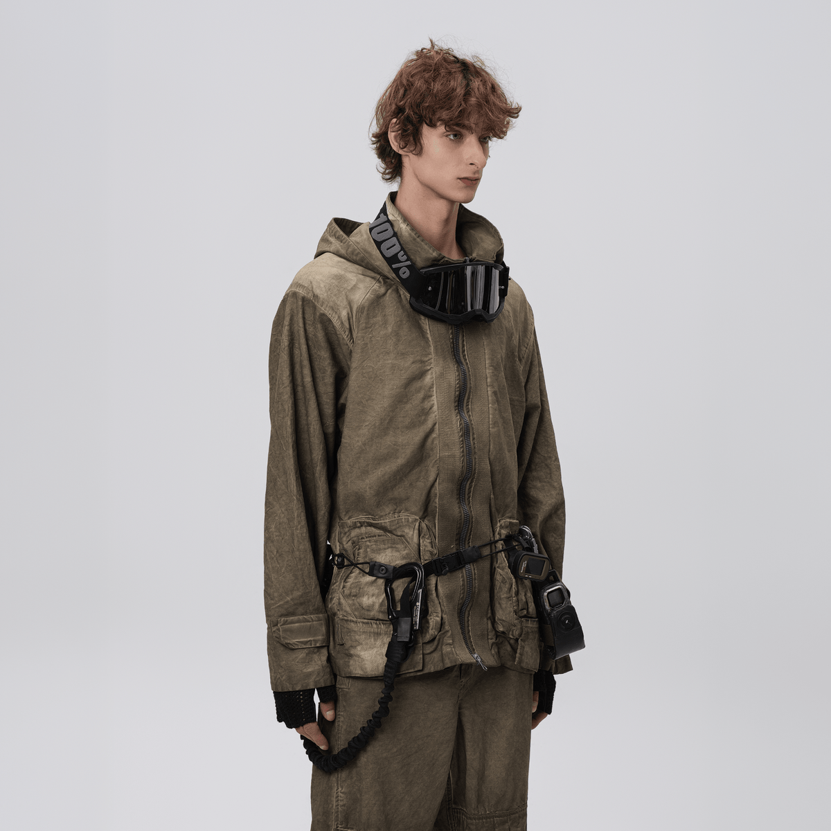 STEAM Distressed Paneled Hooded Jacket – photo 7 of 27