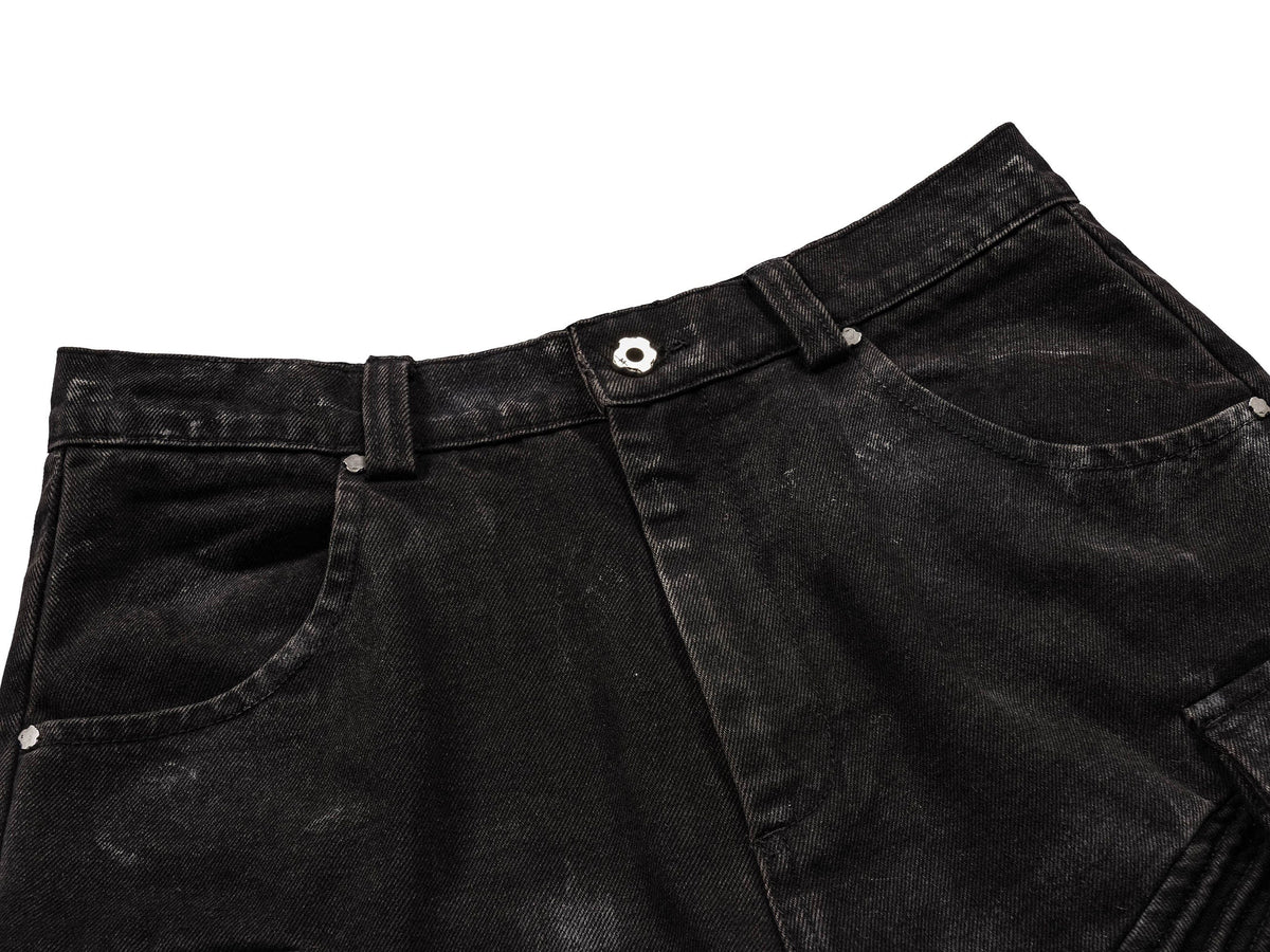 UNDERWATER Deconstructed Distressed Wanderer Multi-Pocket Jeans – photo 7 of 12