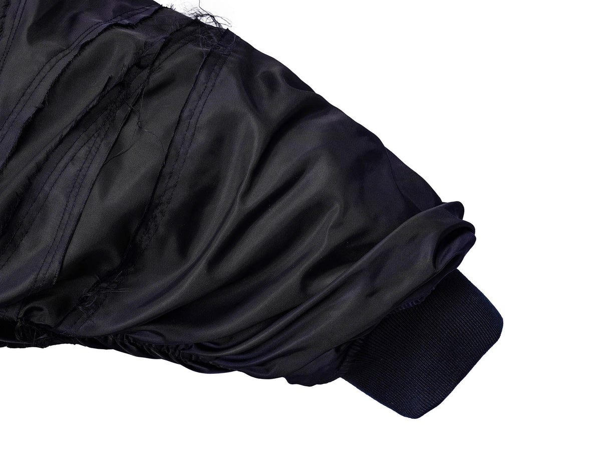 UNDERWATER Distressed Bondage MA-1 Jacket Black – photo 9 of 12