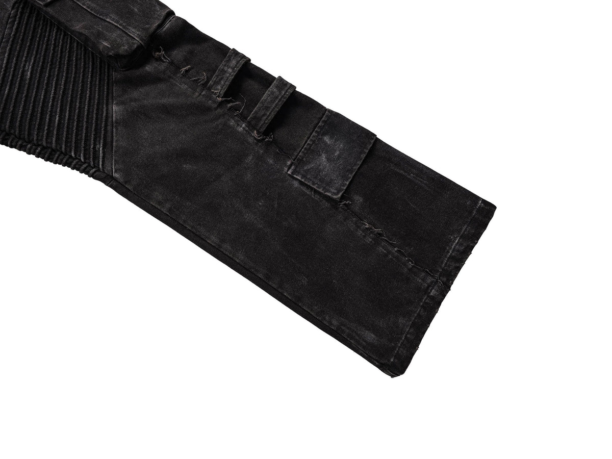 UNDERWATER Deconstructed Distressed Wanderer Multi-Pocket Jeans – photo 9 of 12