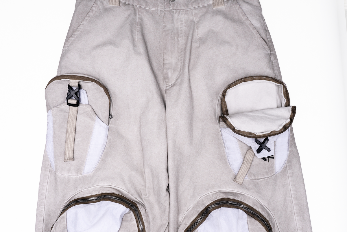 STEAM Multi-Pocket Spliced Parachute Cargo Pants – photo 24 of 25