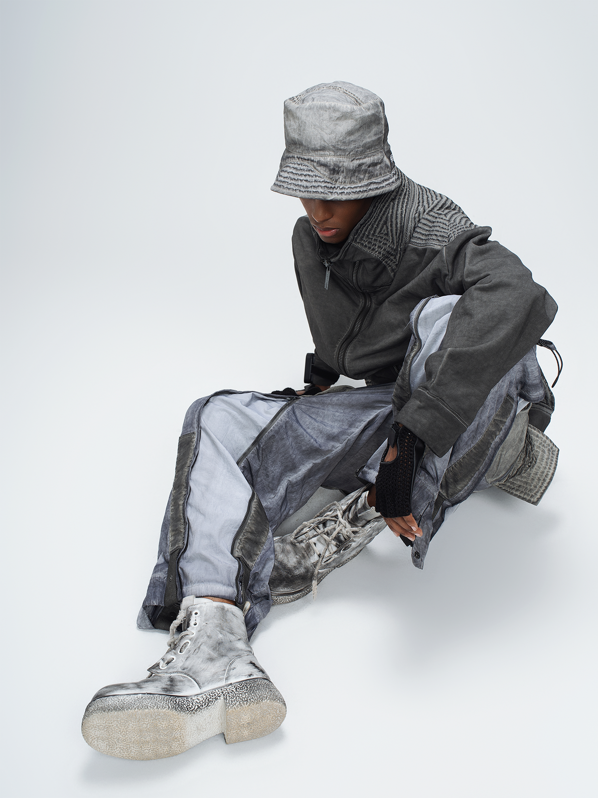 STEAM Washed Distressed Bucket Hat – photo 20 of 50