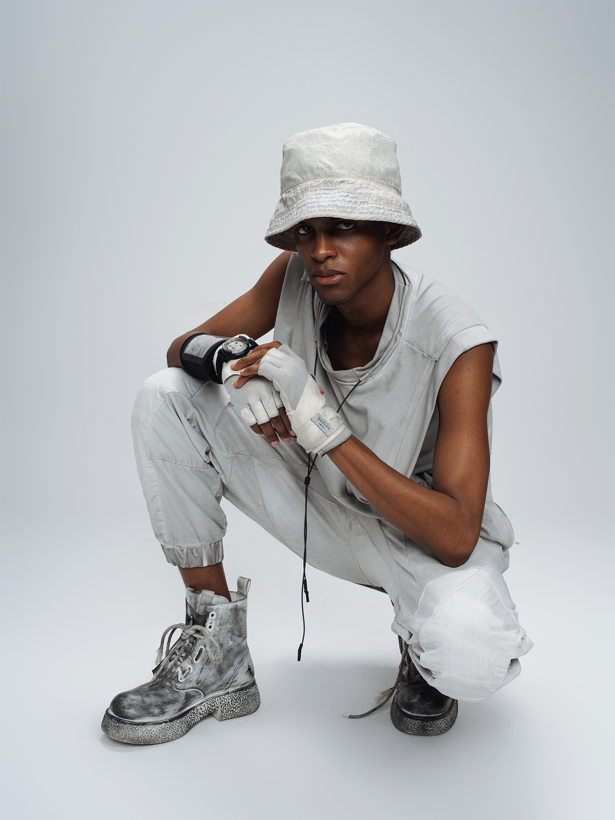 STEAM Washed Distressed Bucket Hat – photo 26 of 50