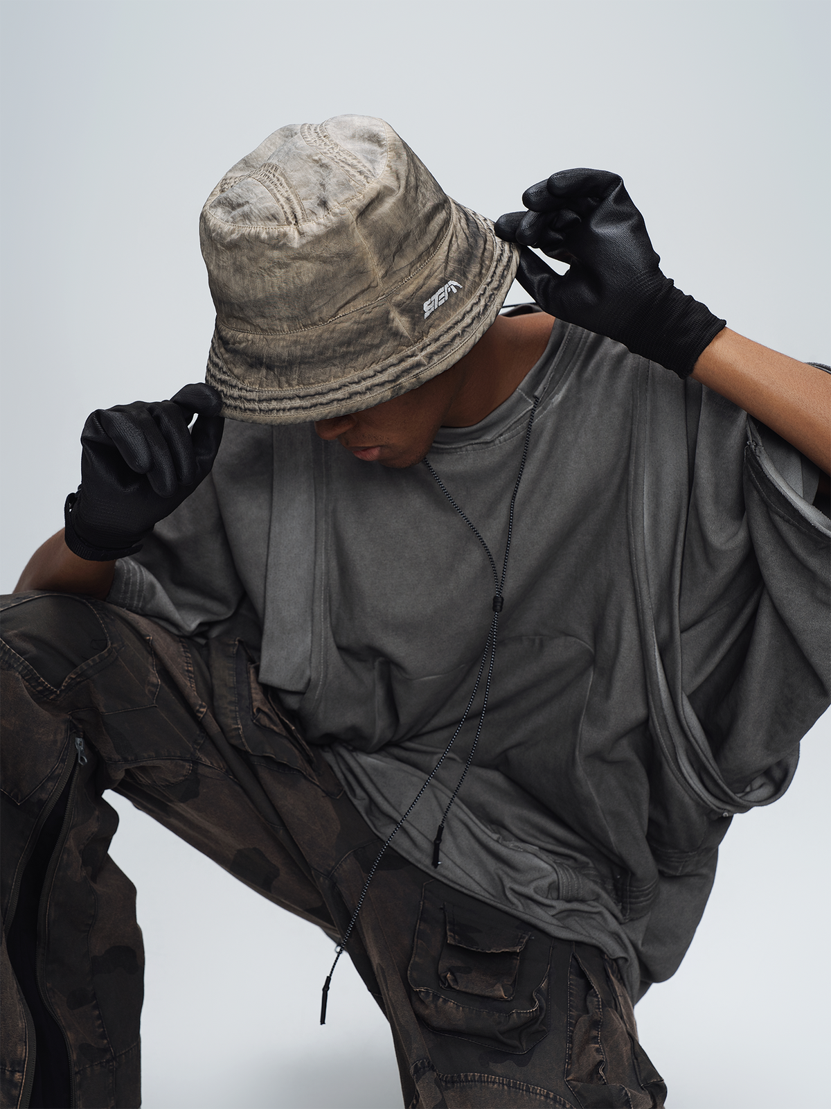 STEAM Washed Distressed Bucket Hat – photo 42 of 50