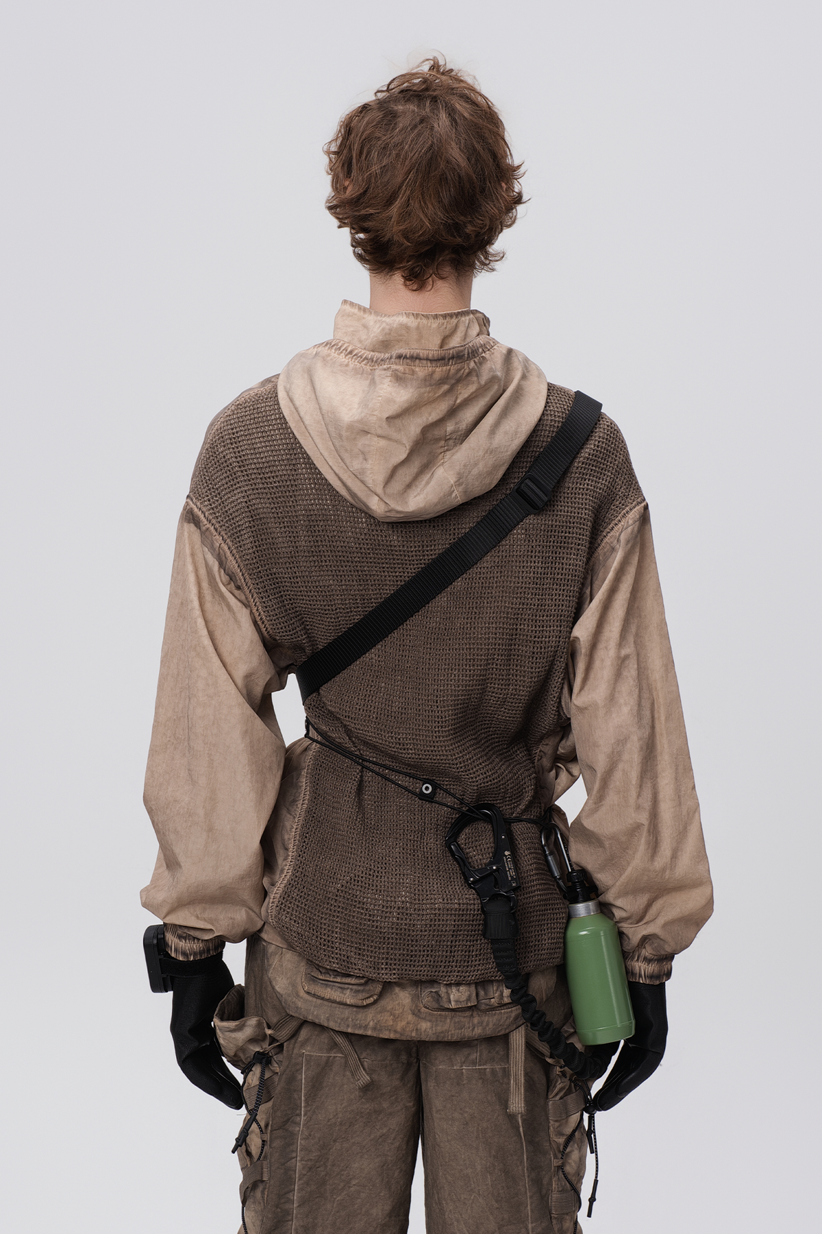 STEAM Distressed Zip-Up Detachable Hooded Jacket – photo 39 of 50