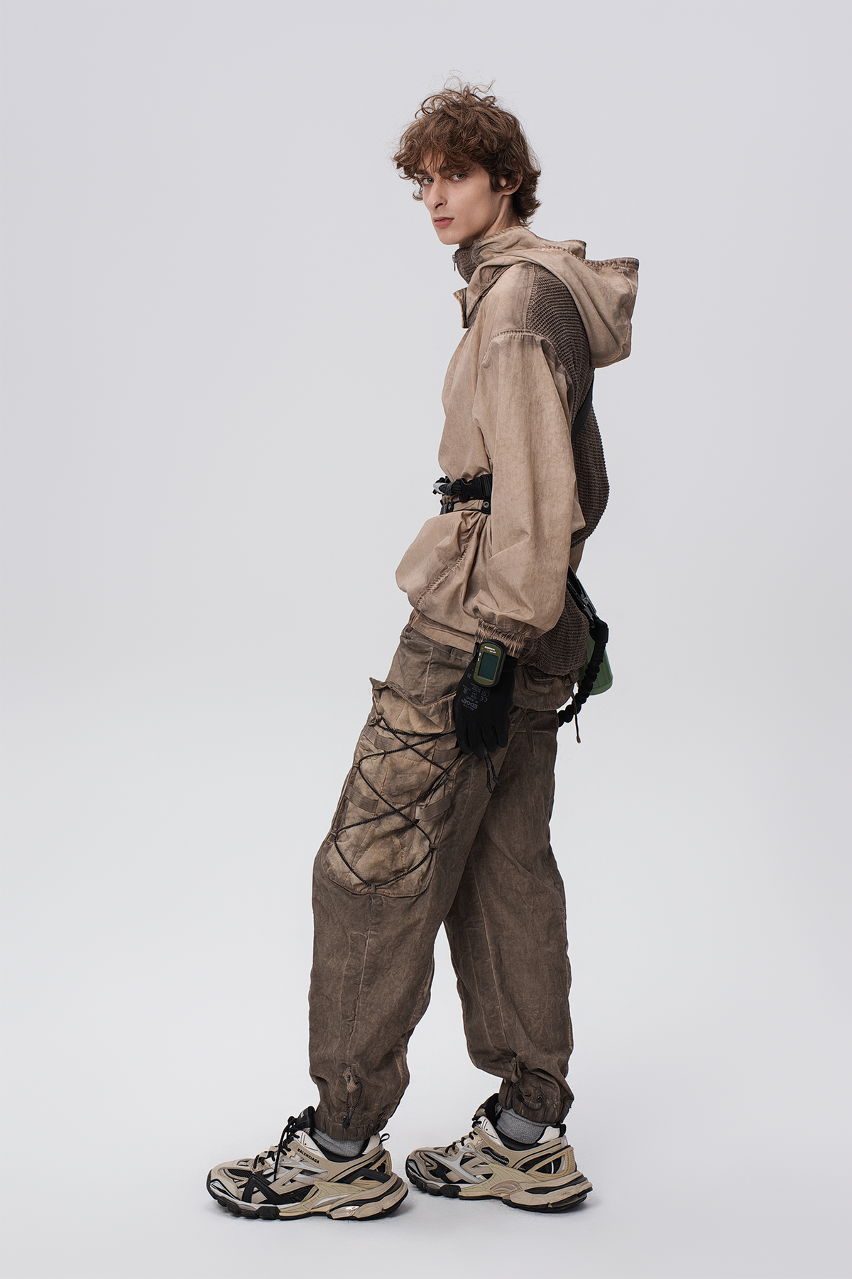 STEAM Distressed Zip-Up Detachable Hooded Jacket – photo 27 of 50