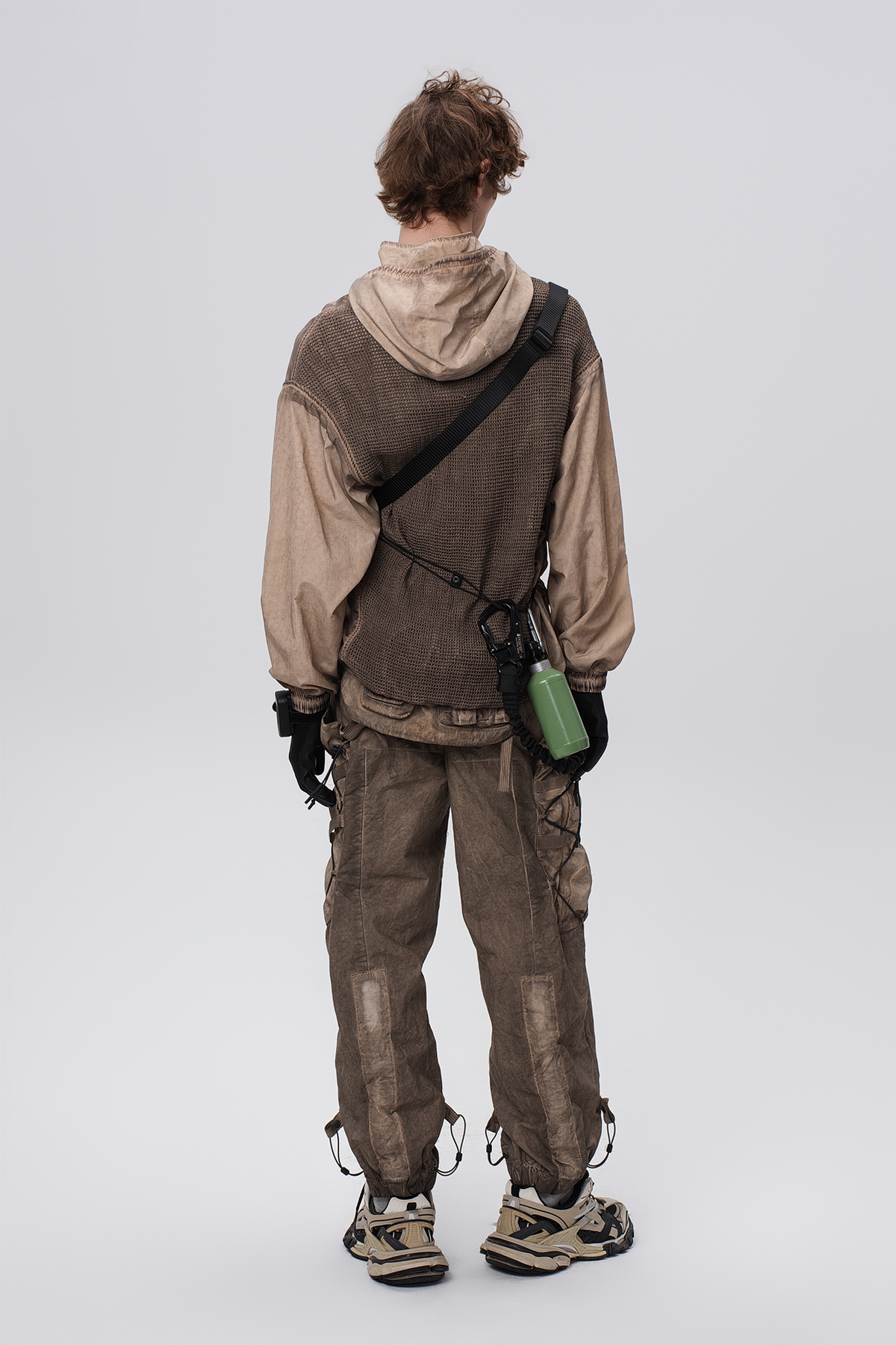 STEAM Distressed Zip-Up Detachable Hooded Jacket – photo 23 of 50