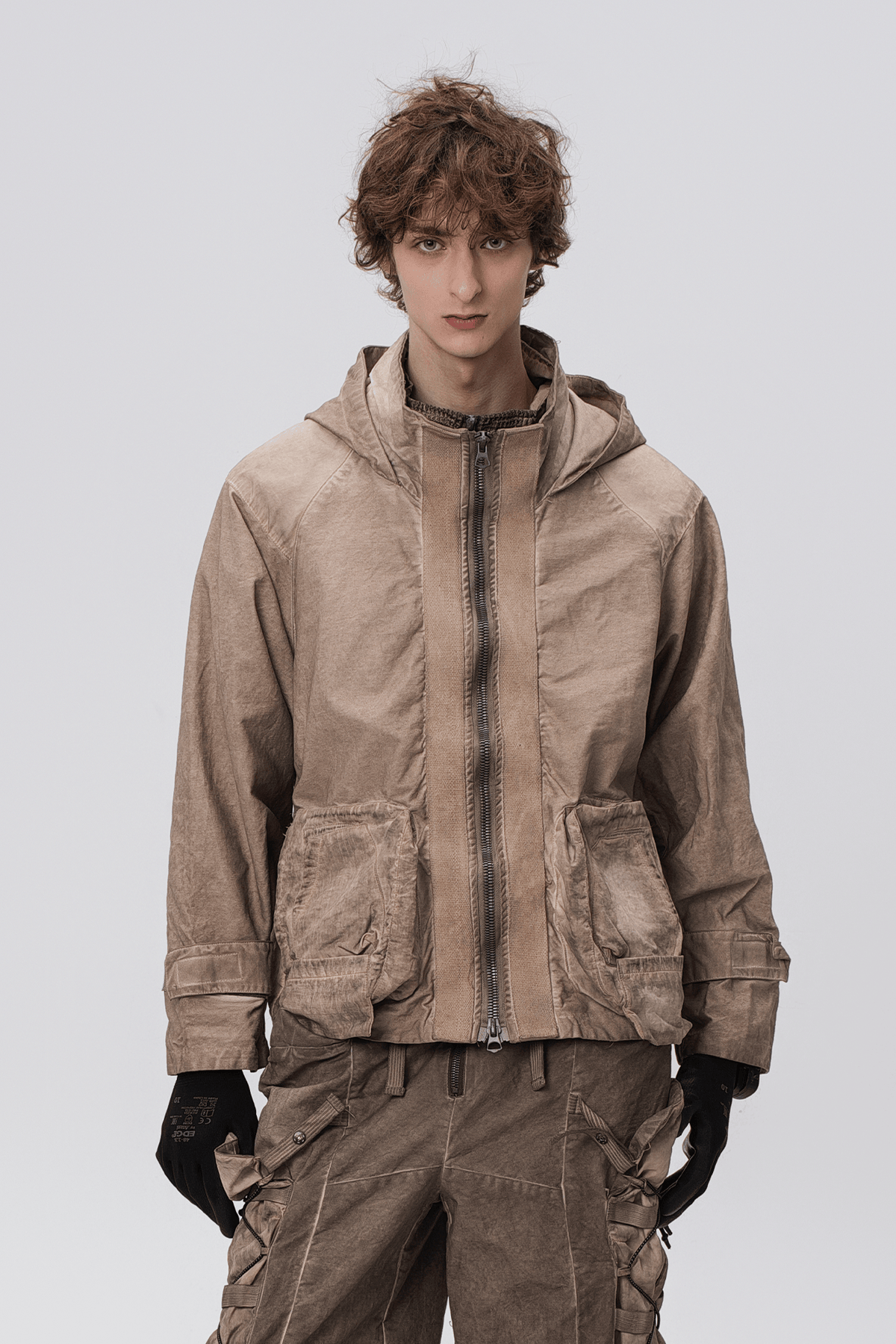 STEAM Distressed Paneled Hooded Jacket – photo 25 of 27